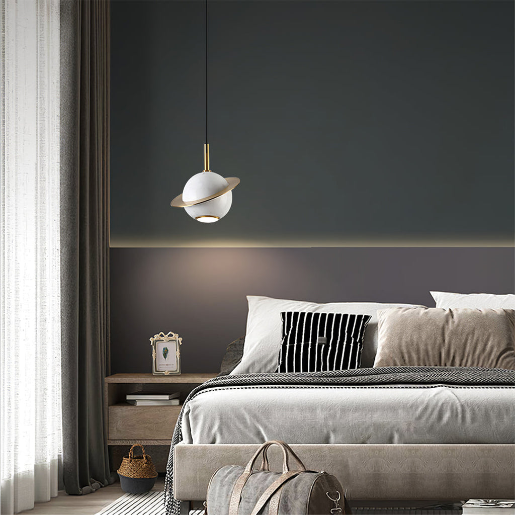 FENWICK MARBLE GLOBE HANGING LIGHT