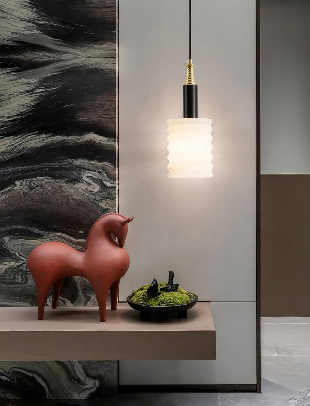 WINCHESTER IVORY GLOW HANGING LANTERN