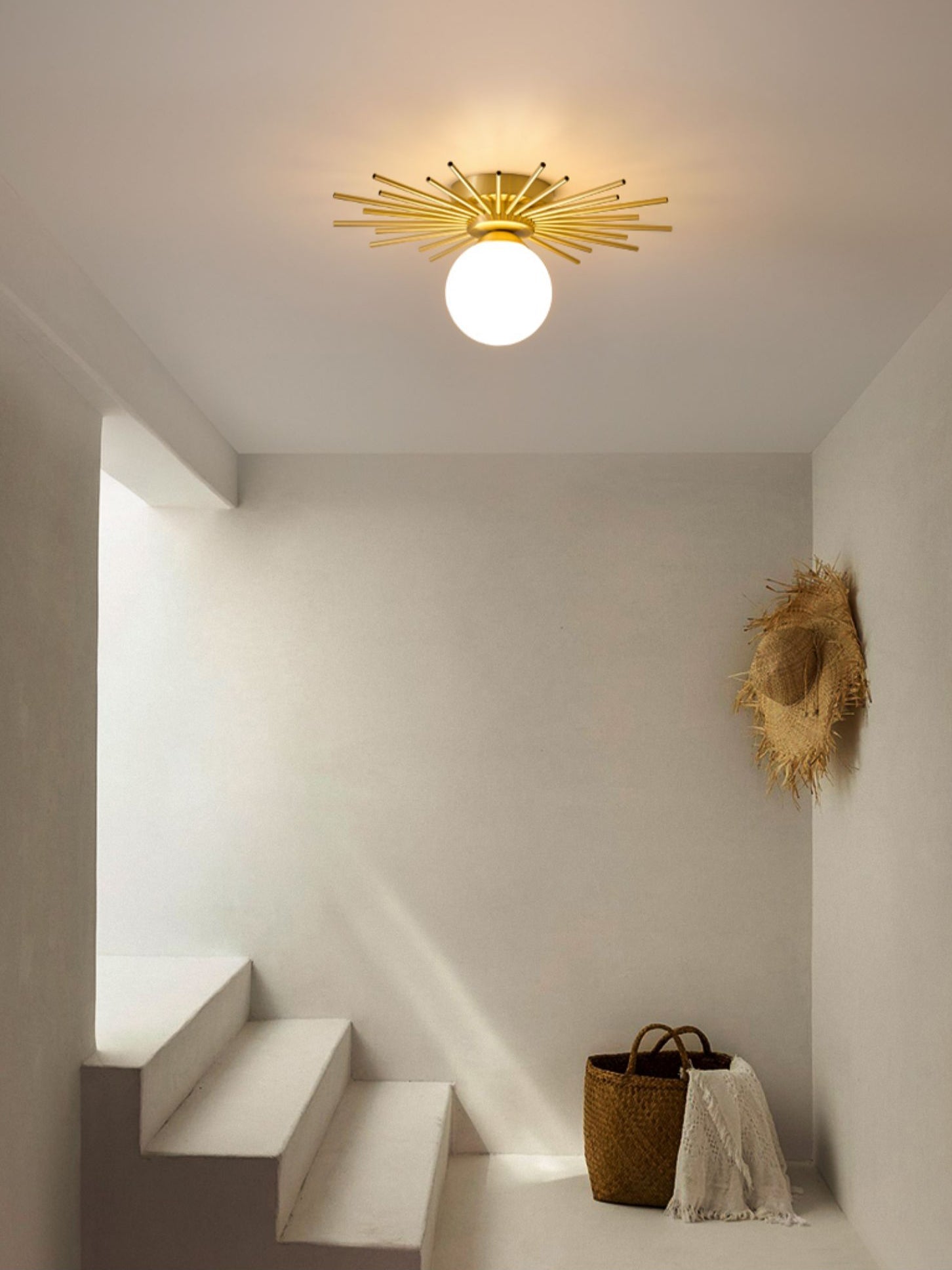 CHARLESTON HEMLOCK DRUM CEILING LIGHT