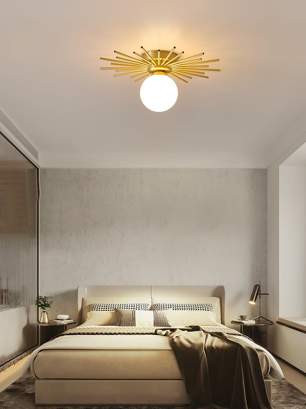 CHARLESTON HEMLOCK DRUM CEILING LIGHT
