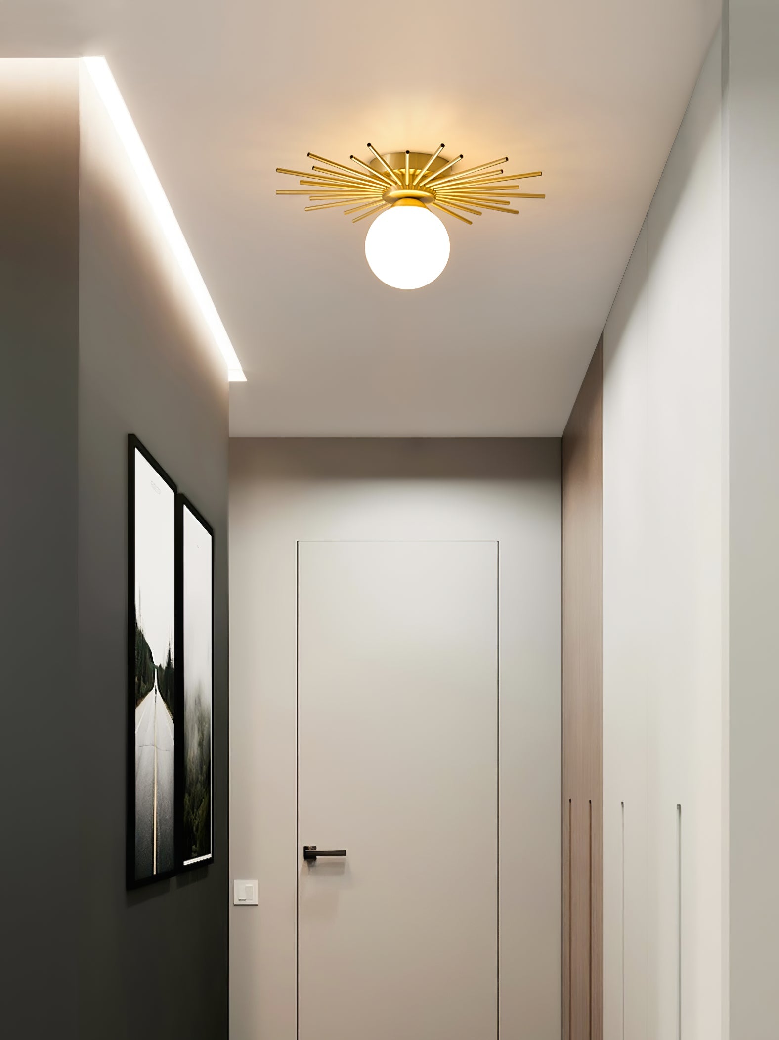 CHARLESTON HEMLOCK DRUM CEILING LIGHT