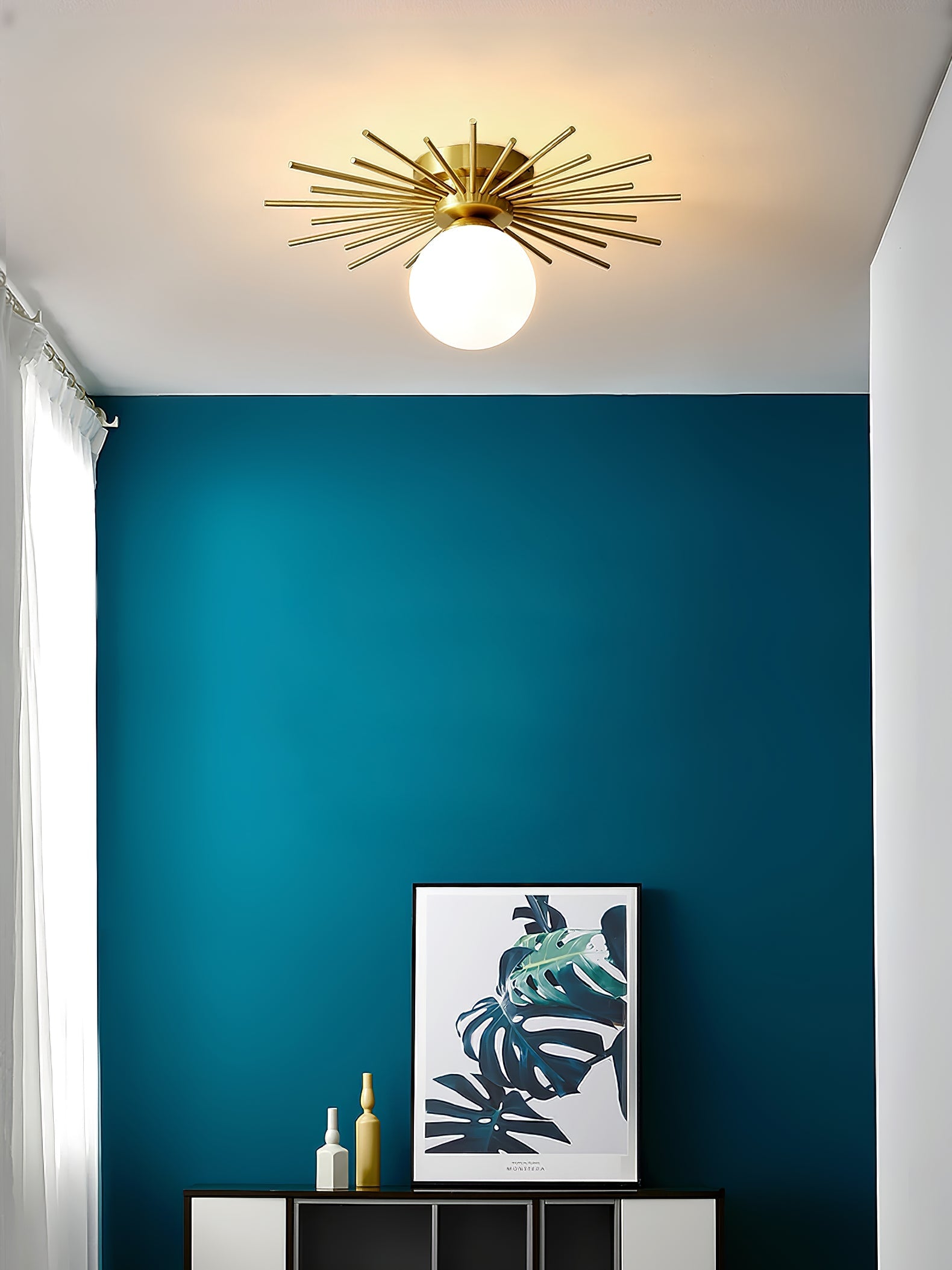 CHARLESTON HEMLOCK DRUM CEILING LIGHT