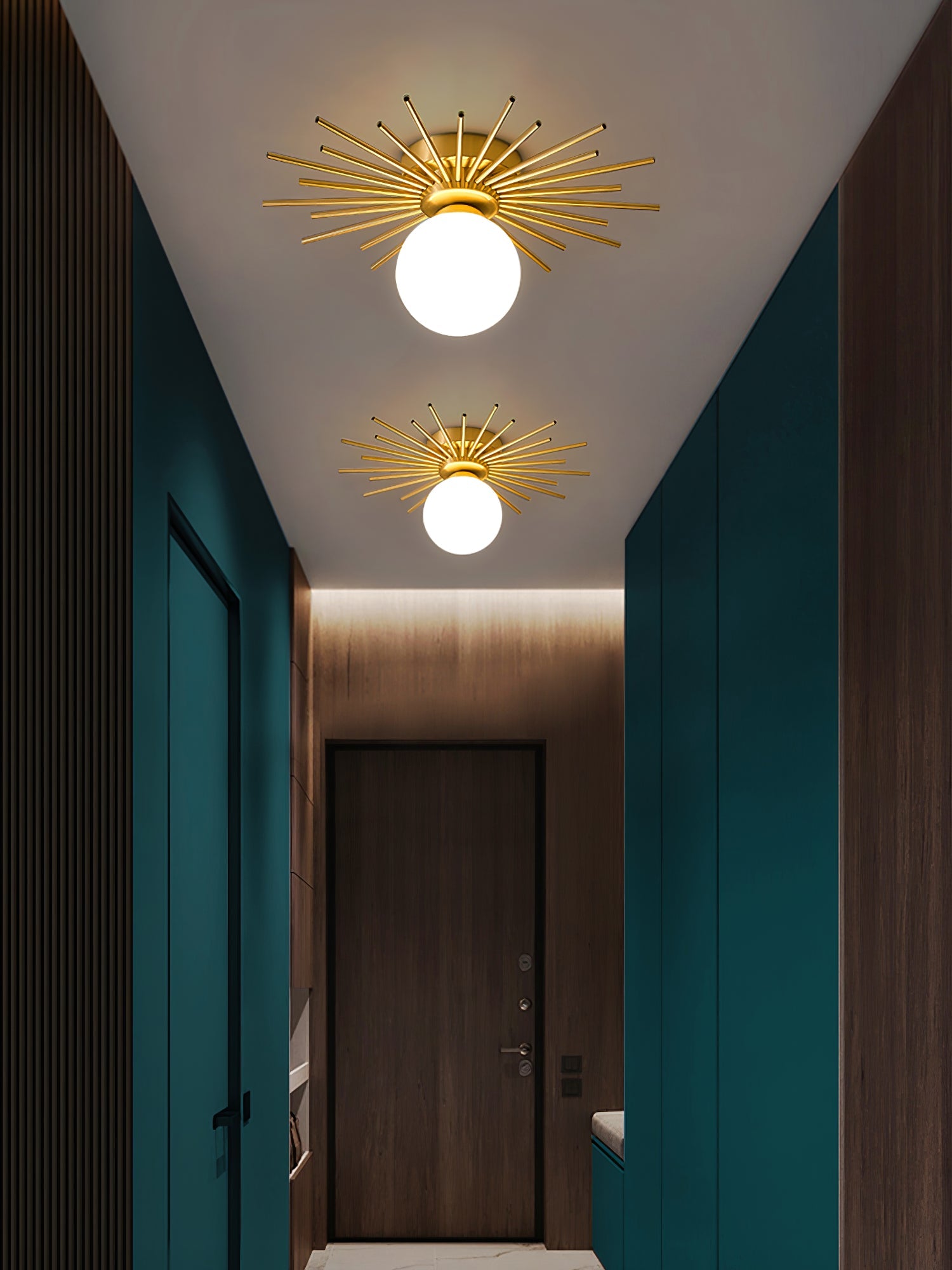 CHARLESTON HEMLOCK DRUM CEILING LIGHT