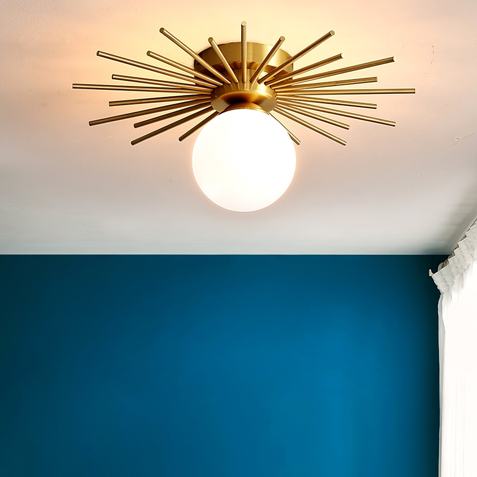 CHARLESTON HEMLOCK DRUM CEILING LIGHT