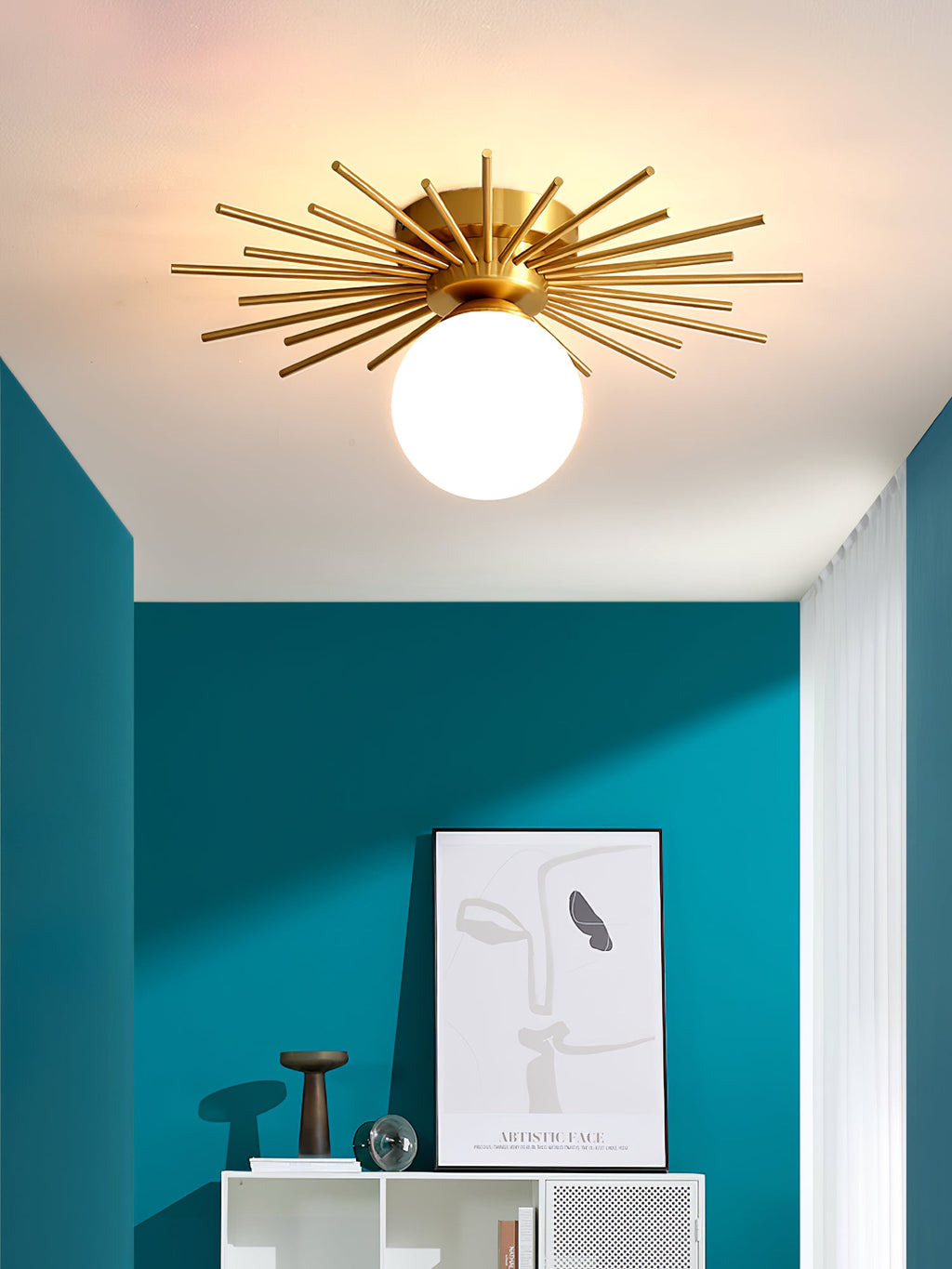 CHARLESTON HEMLOCK DRUM CEILING LIGHT