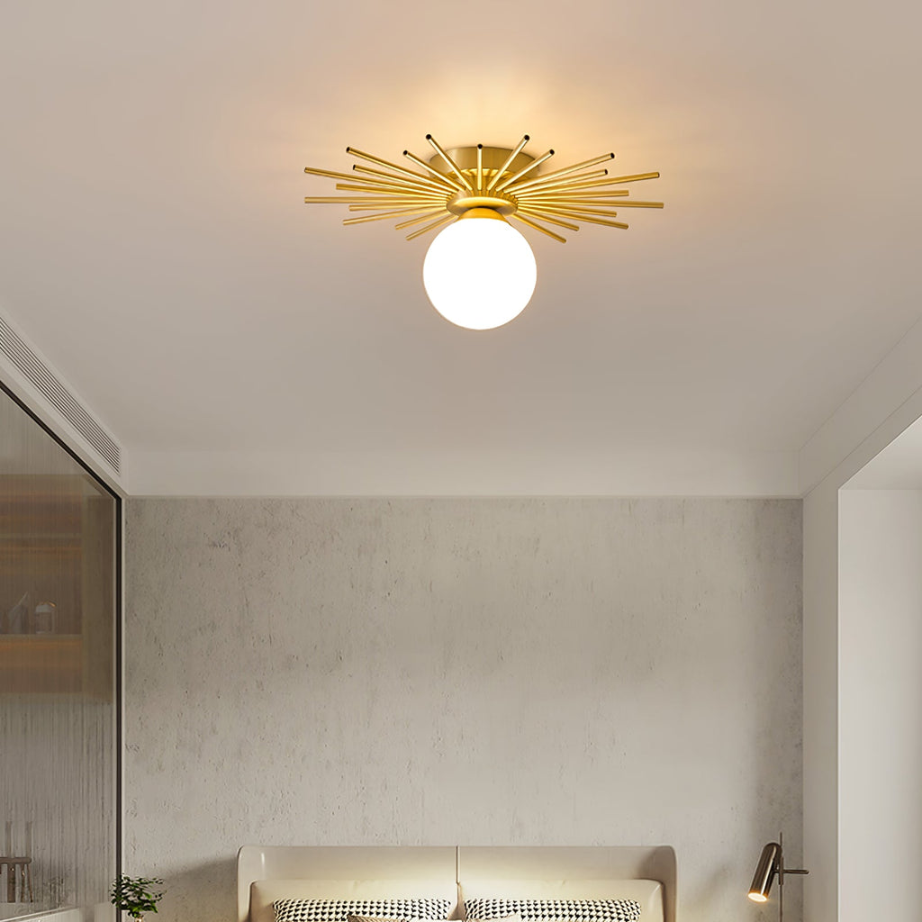 CHARLESTON HEMLOCK DRUM CEILING LIGHT