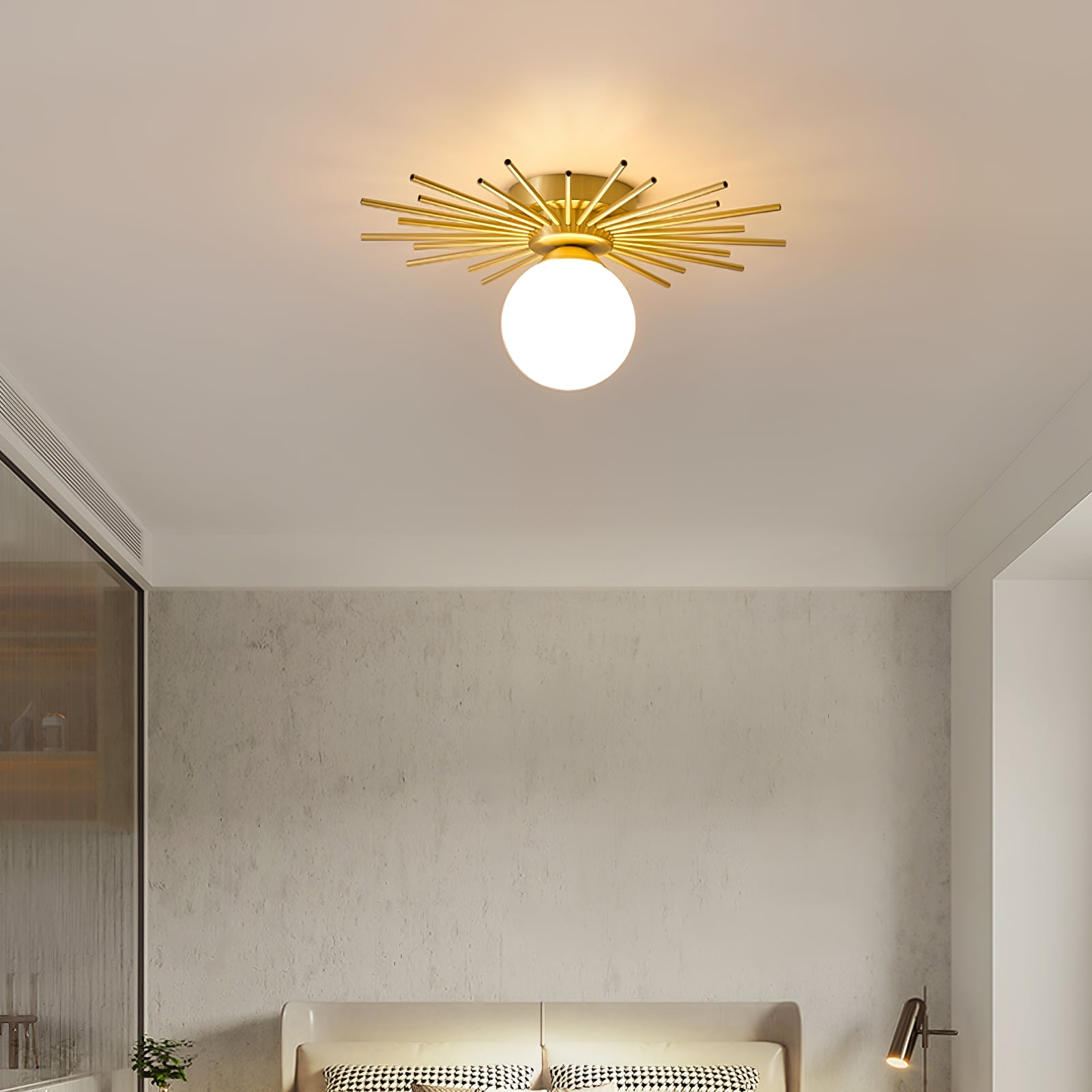 CHARLESTON HEMLOCK DRUM CEILING LIGHT