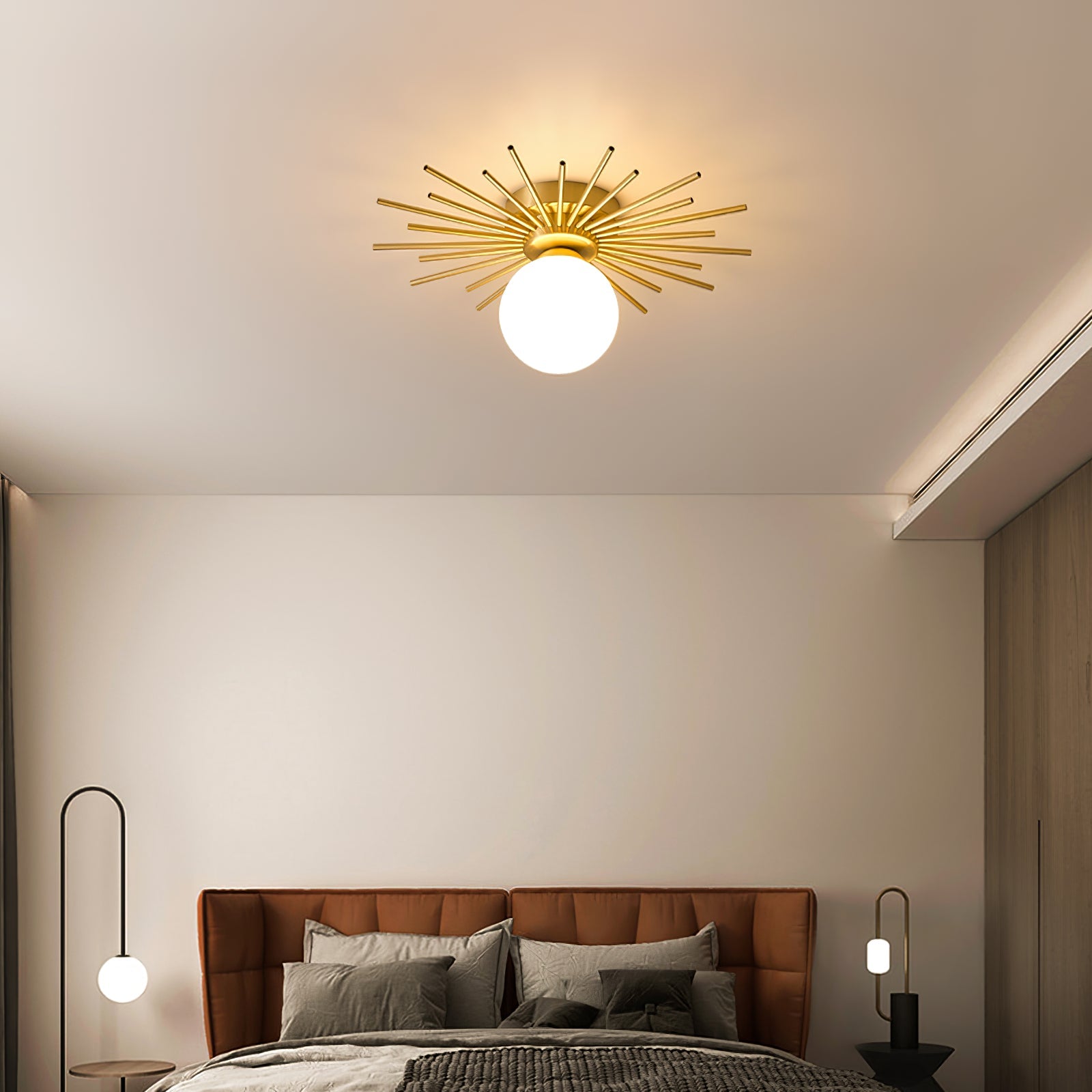 CHARLESTON HEMLOCK DRUM CEILING LIGHT