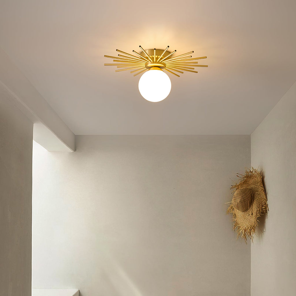CHARLESTON HEMLOCK DRUM CEILING LIGHT