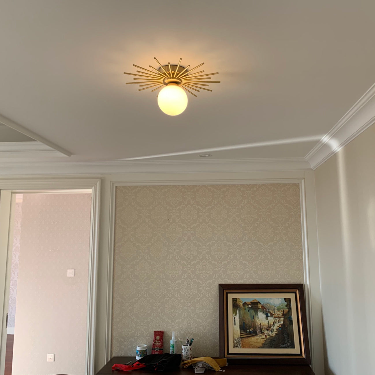 CHARLESTON HEMLOCK DRUM CEILING LIGHT