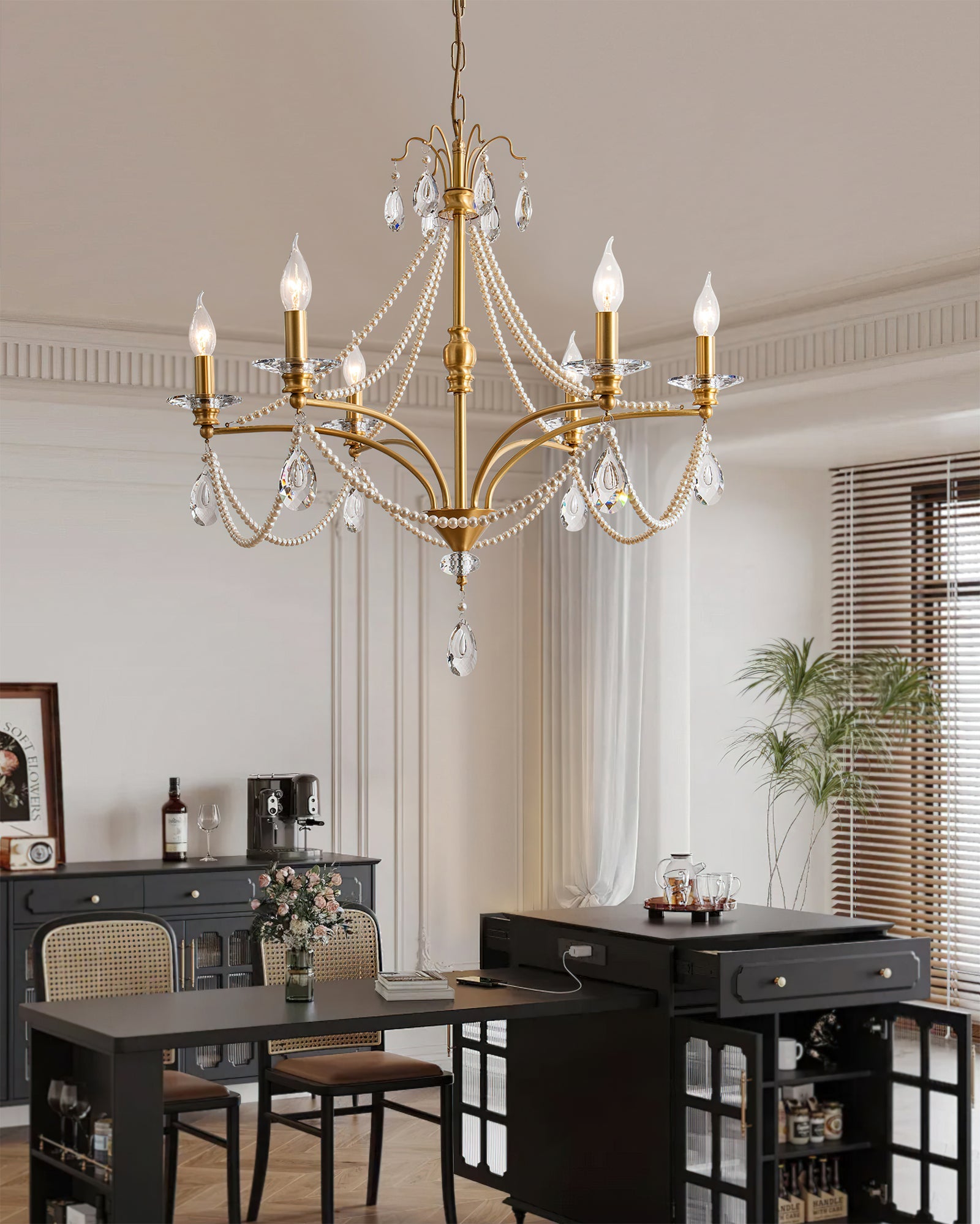 GLENBERRY CRYSTAL ORB CEILING LIGHT