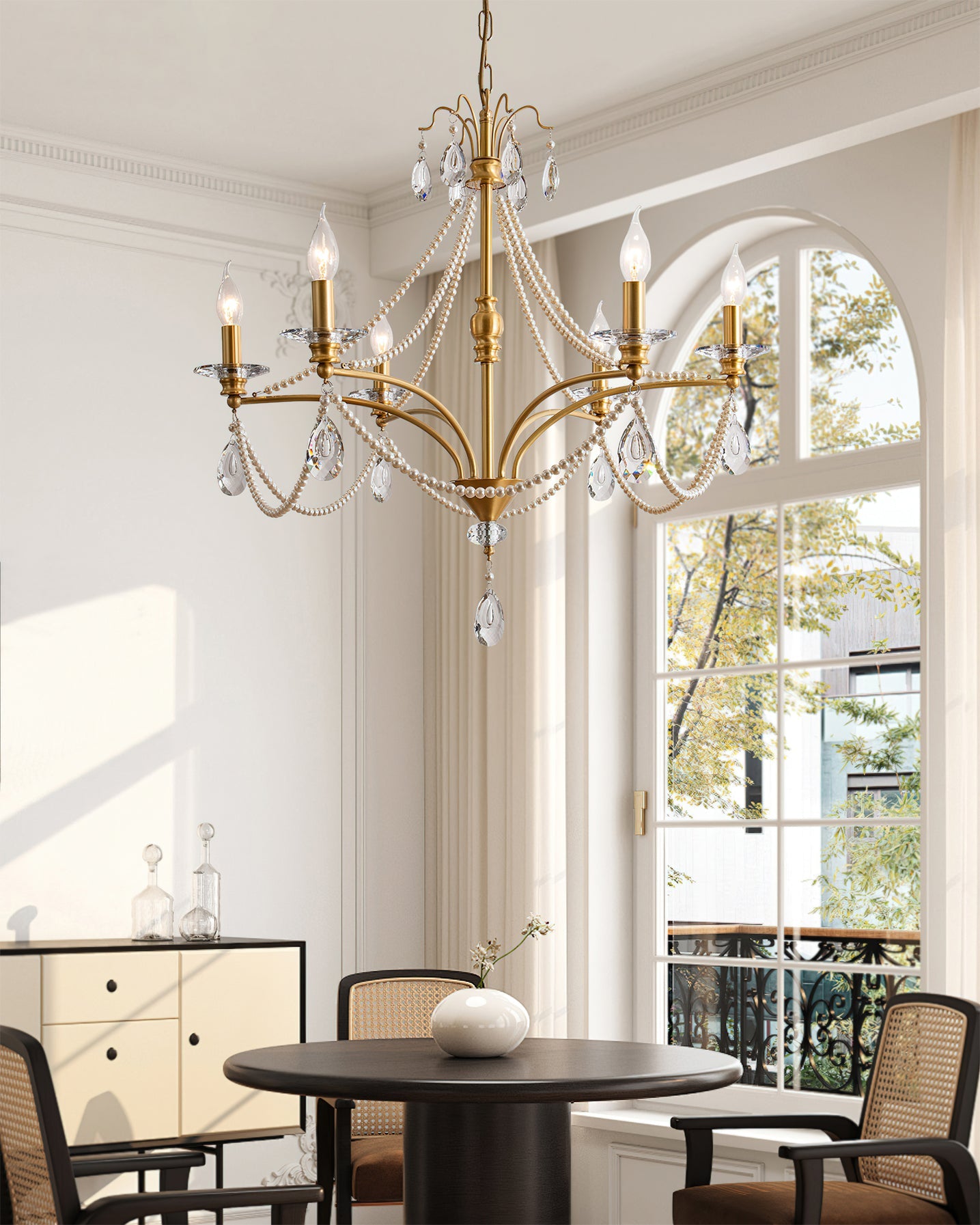 GLENBERRY CRYSTAL ORB CEILING LIGHT