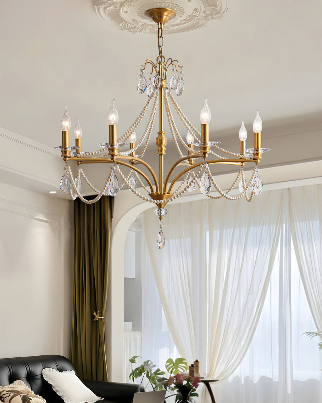 GLENBERRY CRYSTAL ORB CEILING LIGHT