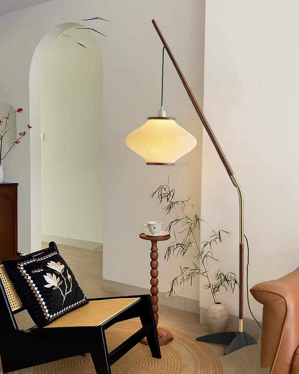 RAVENHALL MID-CENTURY MODERN FLOOR LANTERN