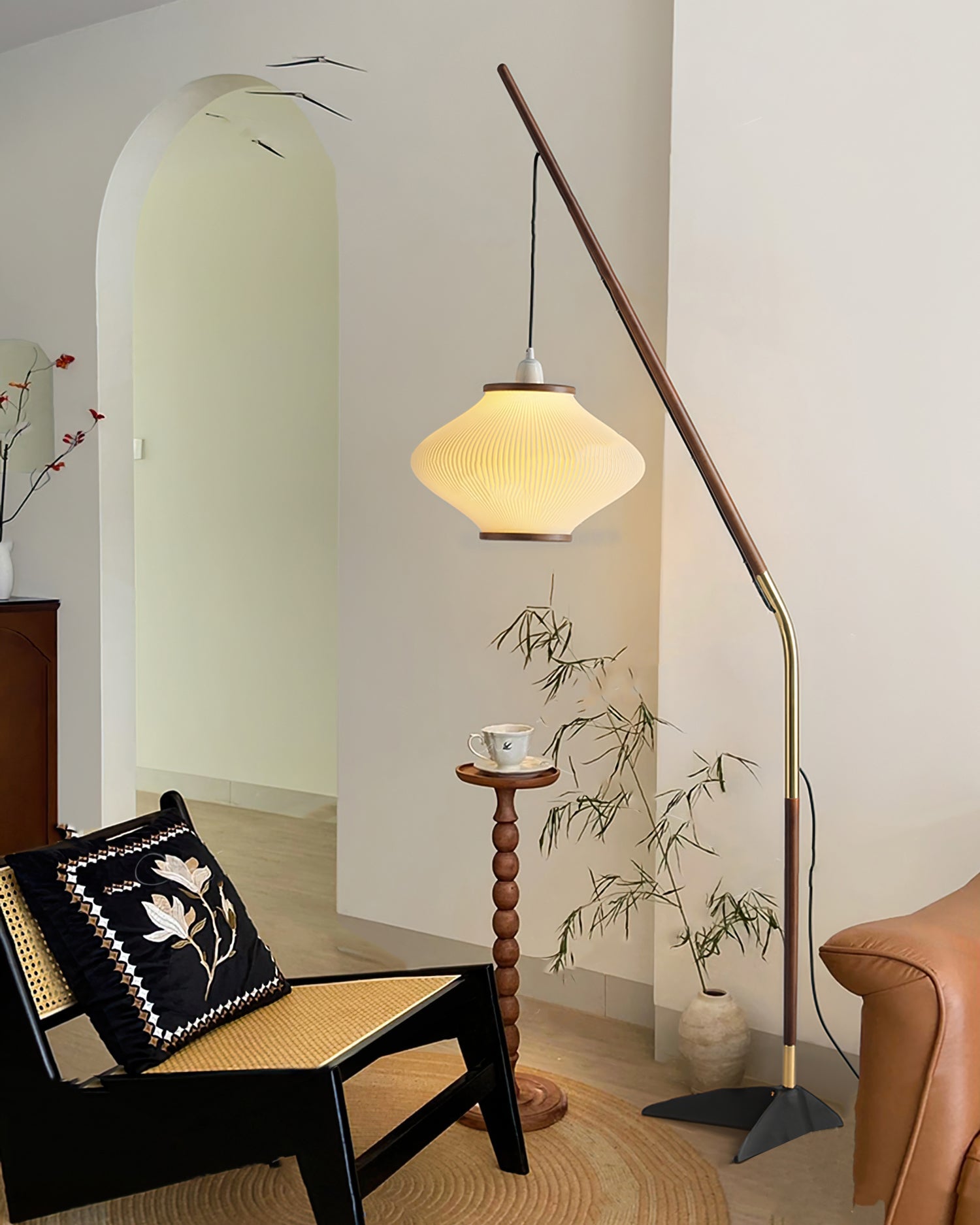 RAVENHALL MID-CENTURY MODERN FLOOR LANTERN