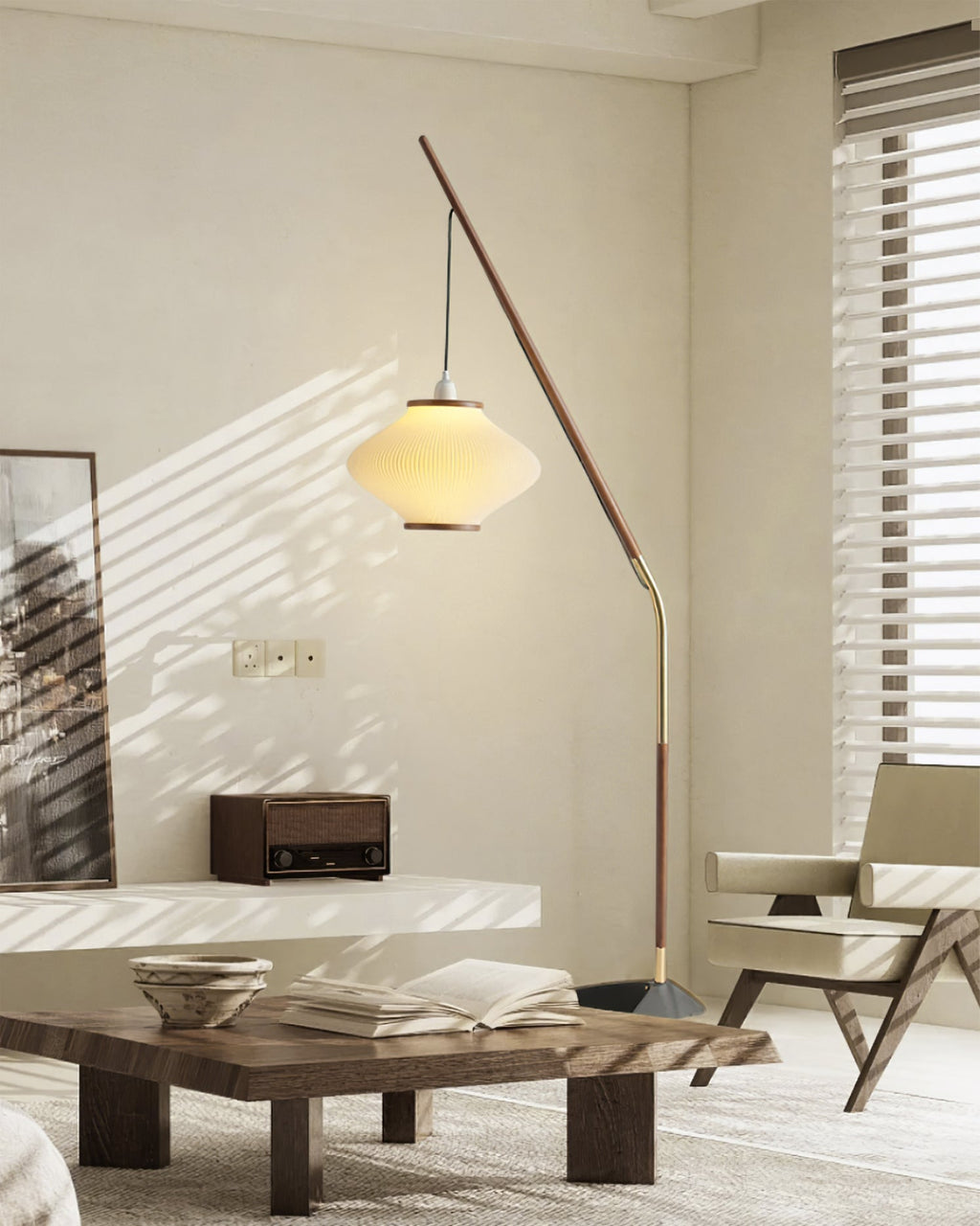 RAVENHALL MID-CENTURY MODERN FLOOR LANTERN