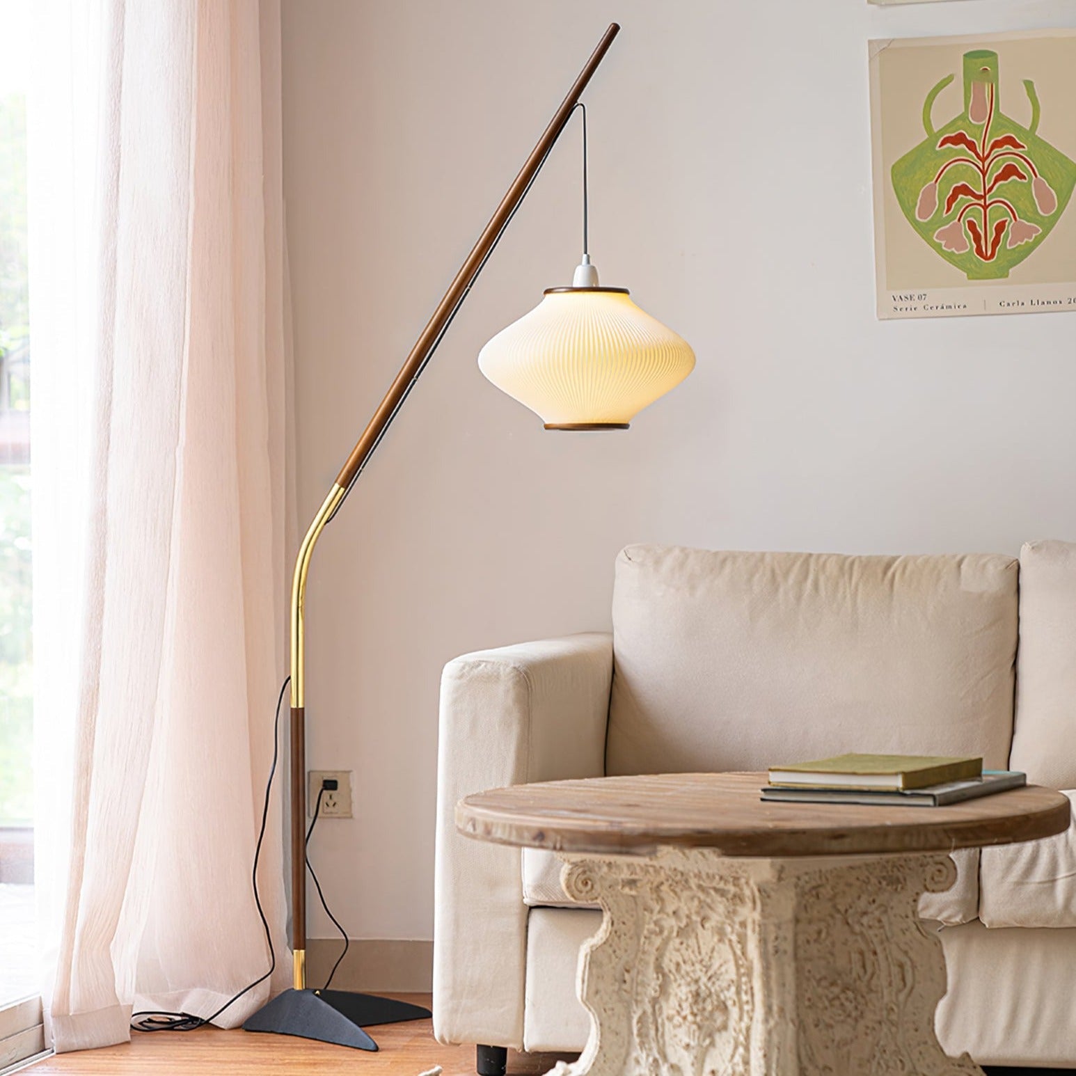 RAVENHALL MID-CENTURY MODERN FLOOR LANTERN