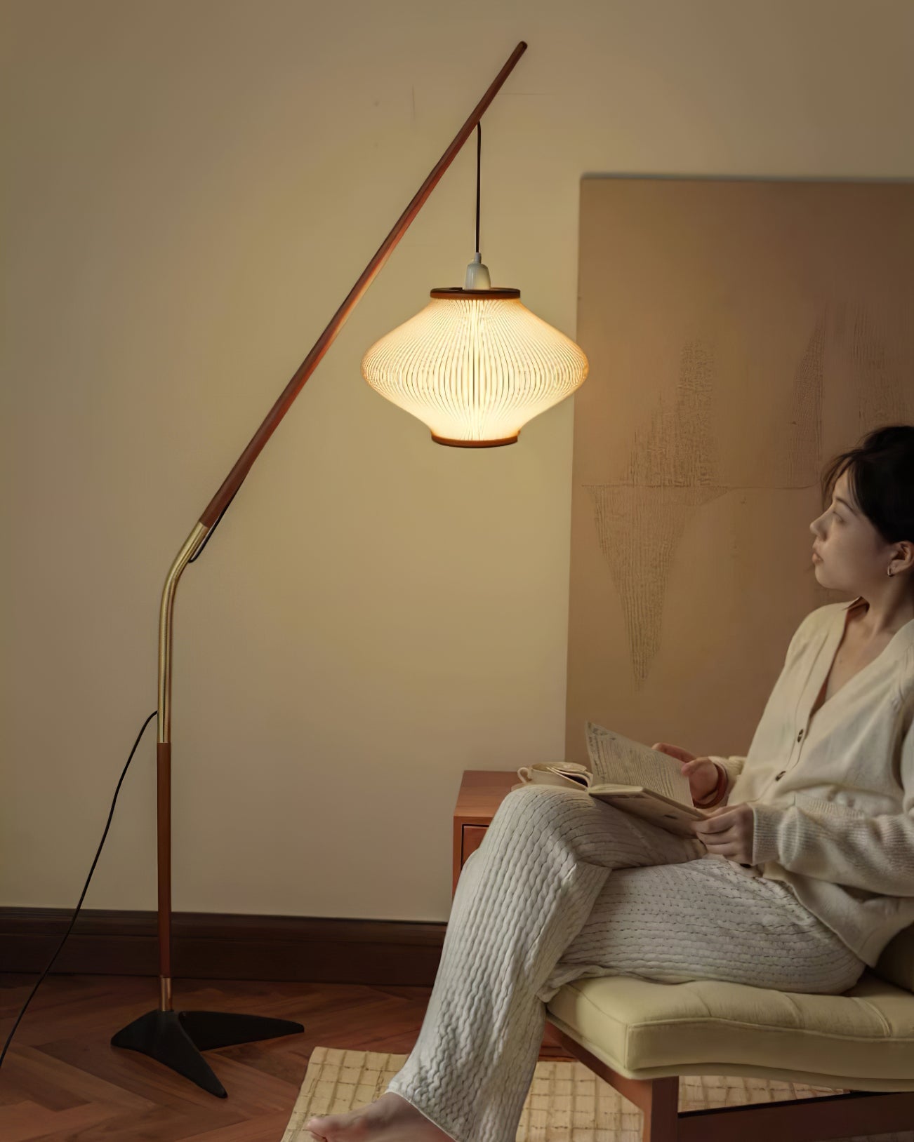 RAVENHALL MID-CENTURY MODERN FLOOR LANTERN