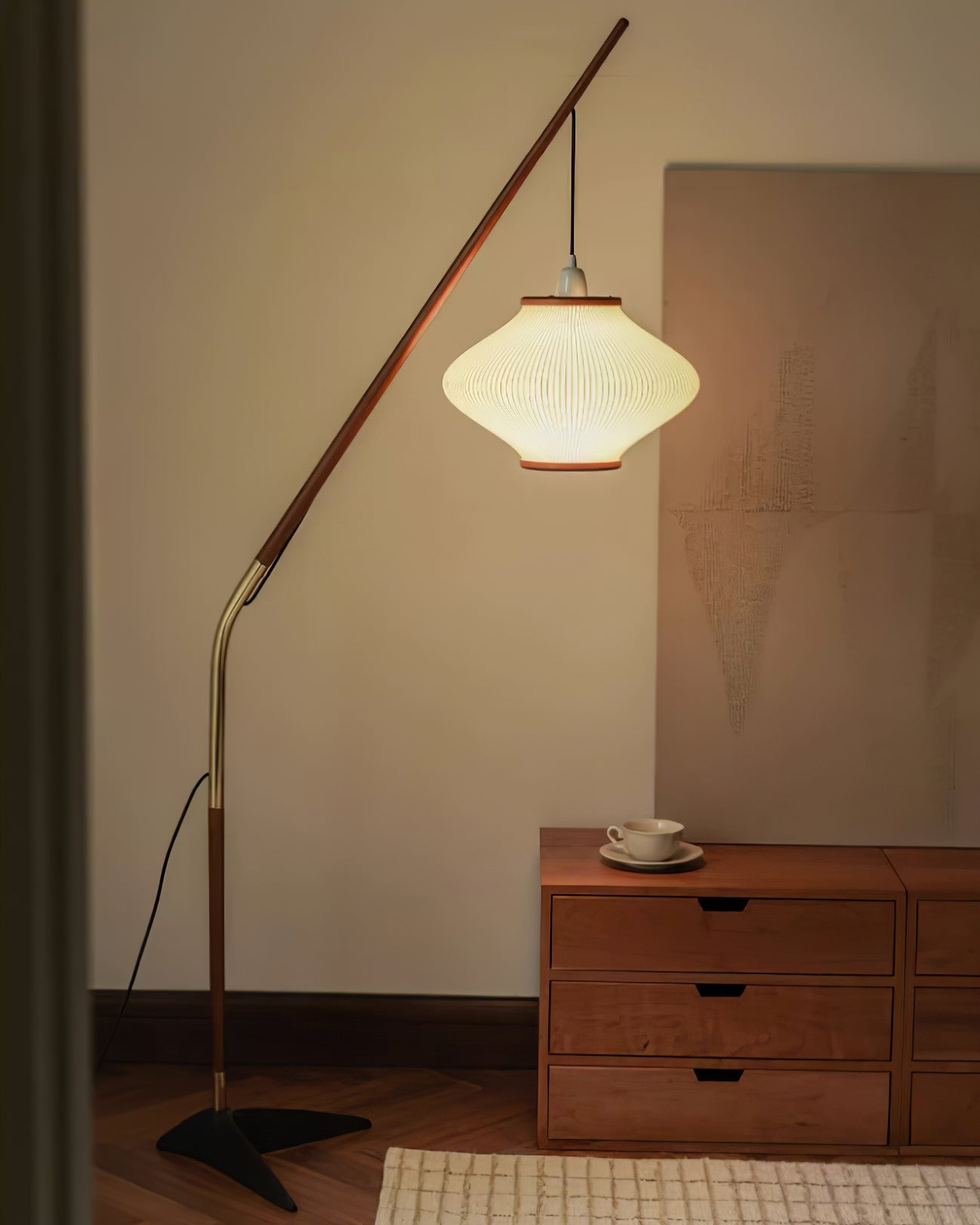 RAVENHALL MID-CENTURY MODERN FLOOR LANTERN