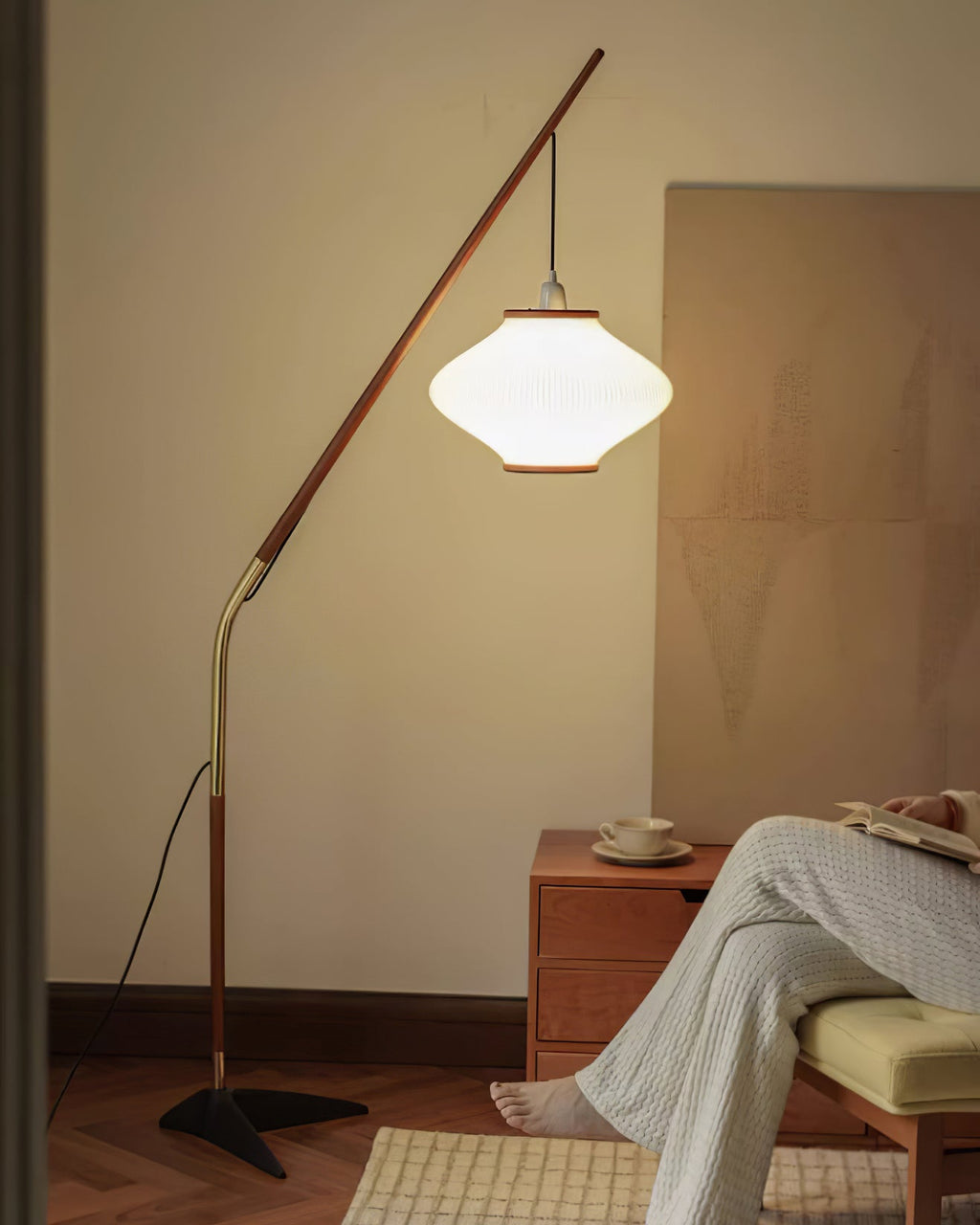 RAVENHALL MID-CENTURY MODERN FLOOR LANTERN