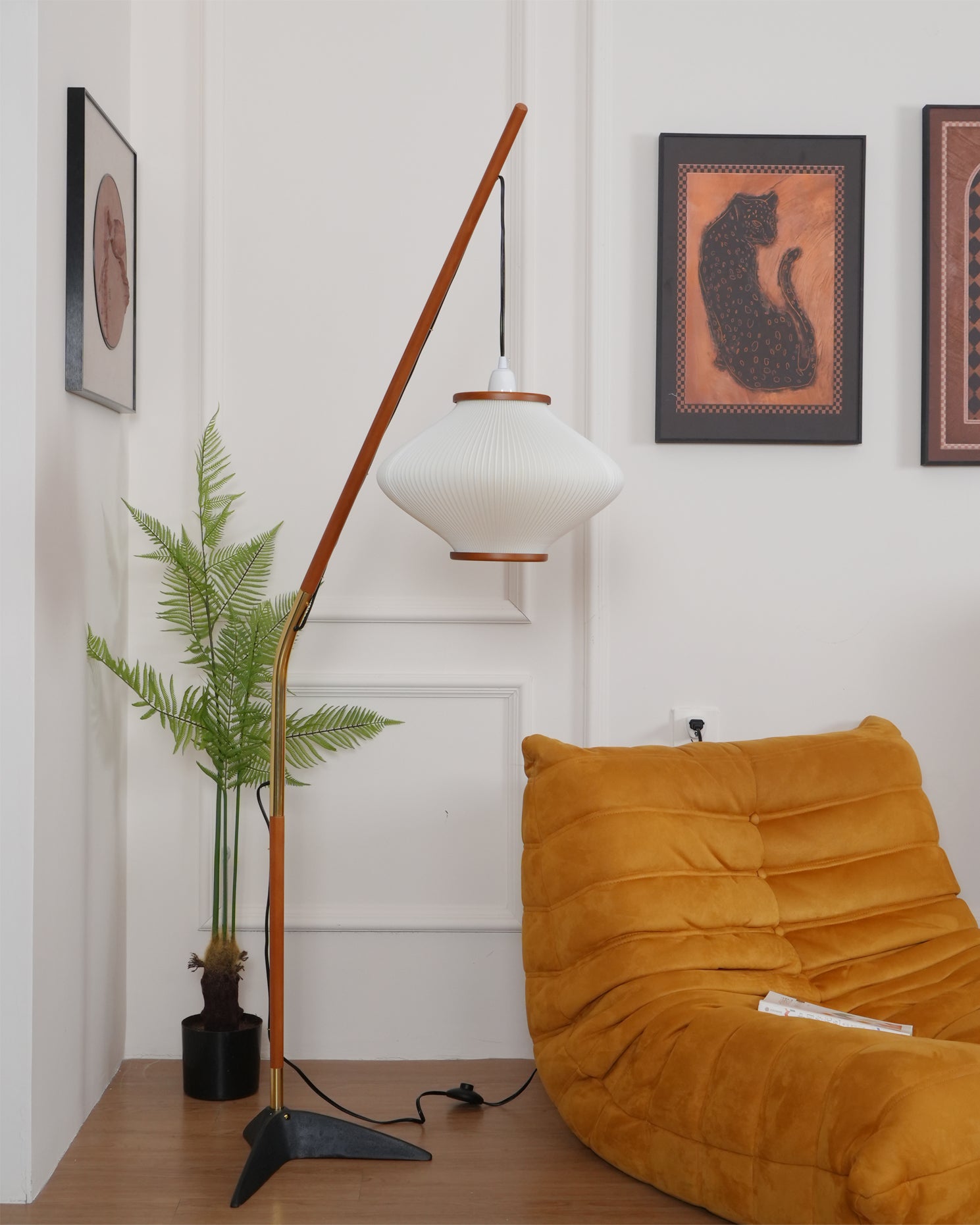RAVENHALL MID-CENTURY MODERN FLOOR LANTERN
