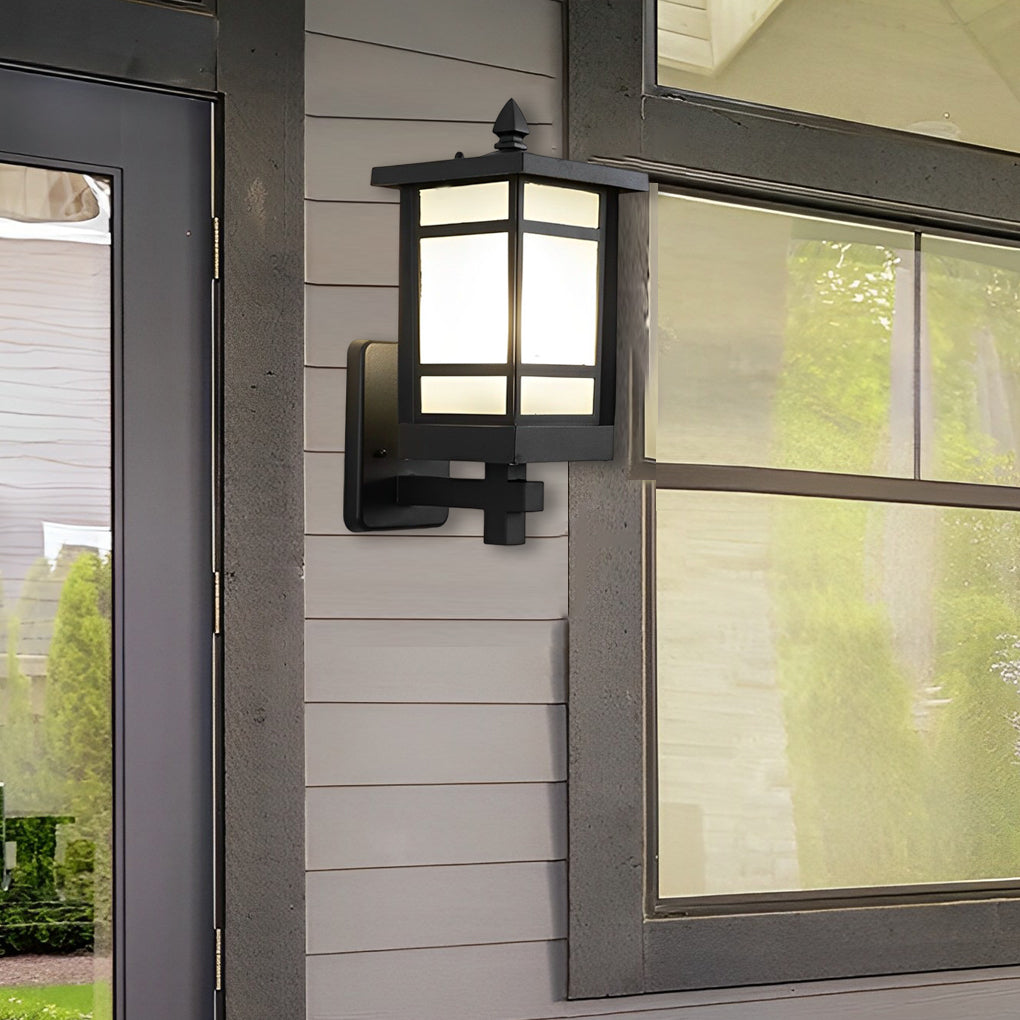 RAVENSDALE MATTE BLACK OUTDOOR LED WALL SCONCE WITH WATERPROOF GLASS