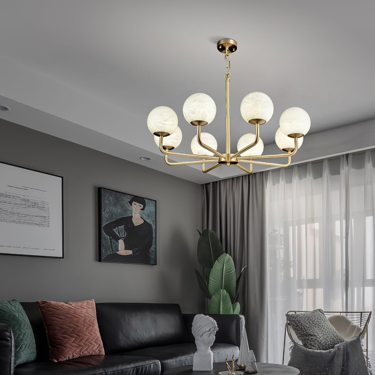 RAVENWORTH CRYSTAL TEARDROP CHANDELIER