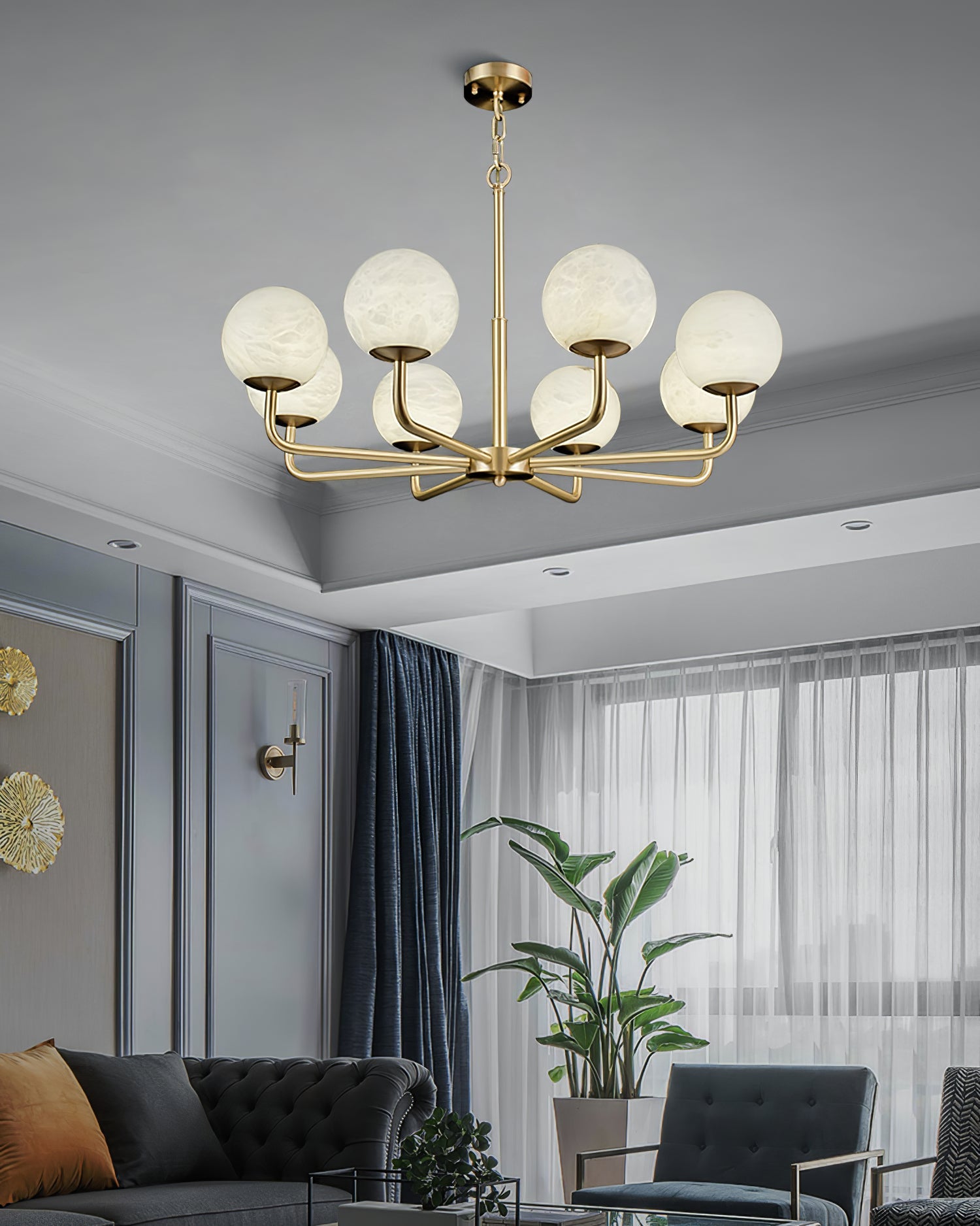 RAVENWORTH CRYSTAL TEARDROP CHANDELIER