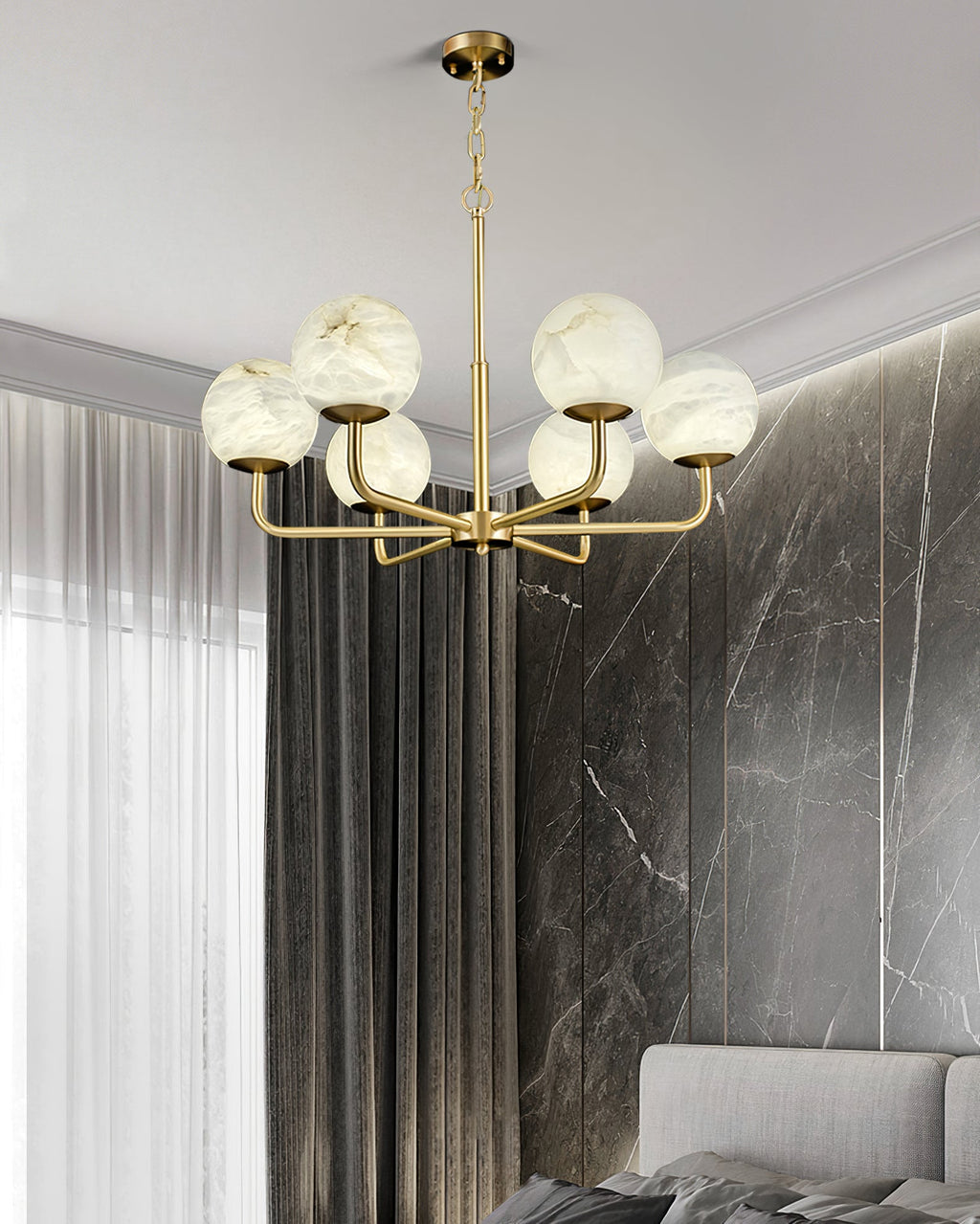 RAVENWORTH CRYSTAL TEARDROP CHANDELIER