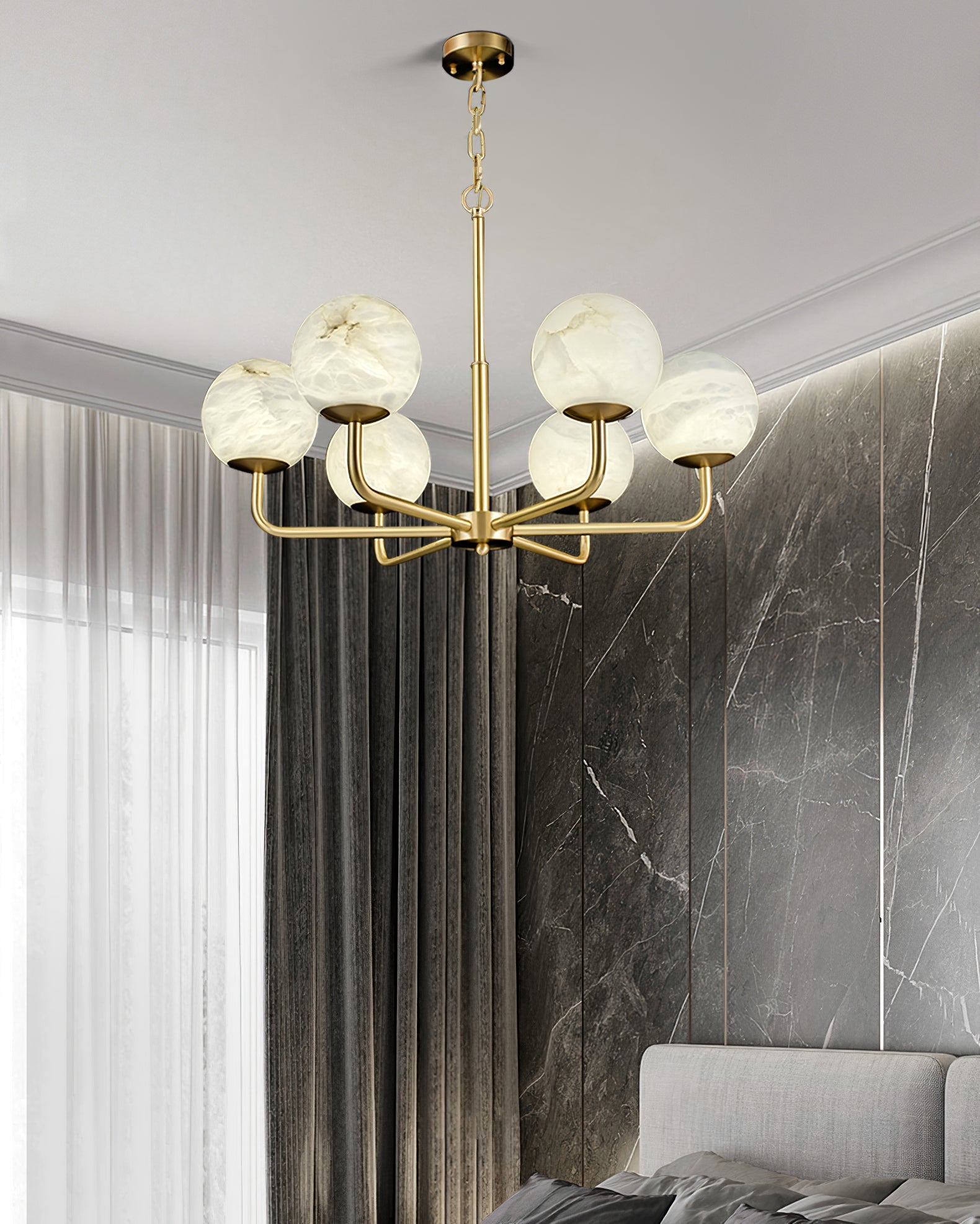 RAVENWORTH CRYSTAL TEARDROP CHANDELIER