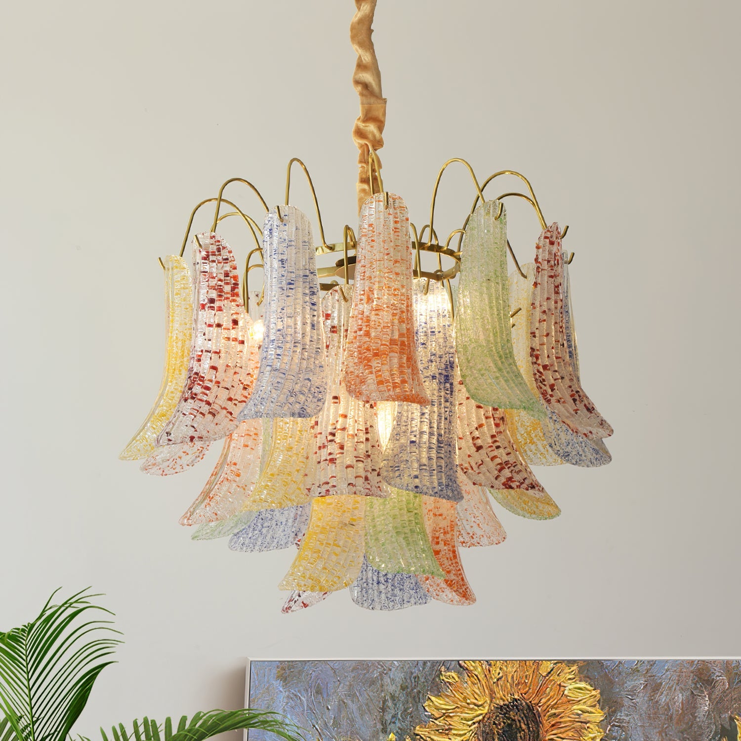 VANDERBILT MURANO CRYSTAL ILLUMINATION CEILING LIGHT