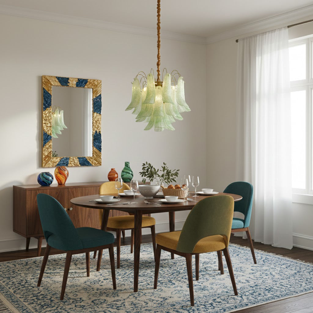 VANDERBILT MURANO CRYSTAL ILLUMINATION CEILING LIGHT