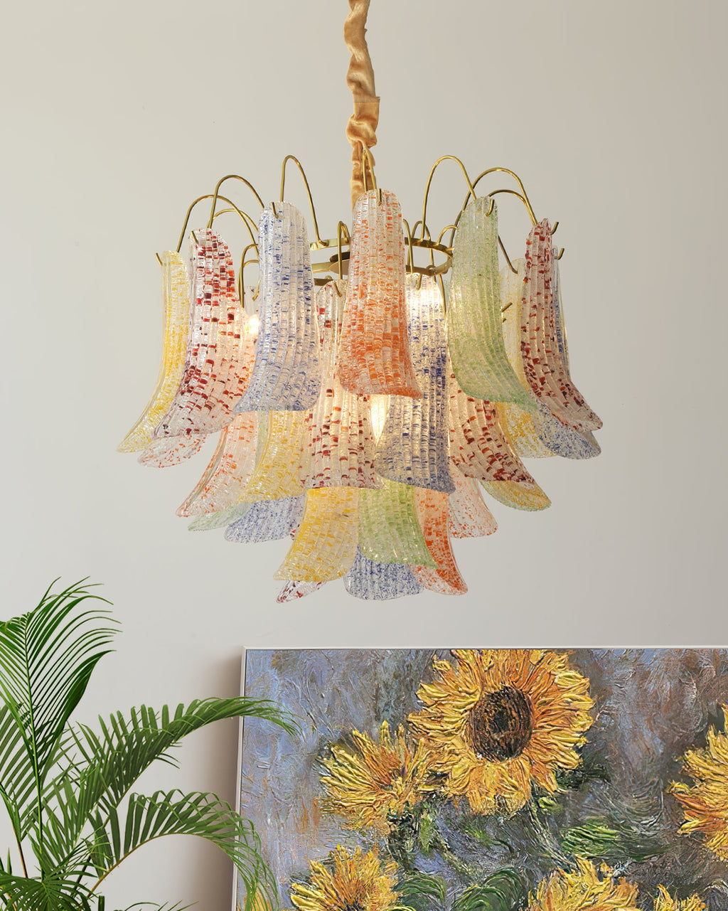VANDERBILT MURANO CRYSTAL ILLUMINATION CEILING LIGHT