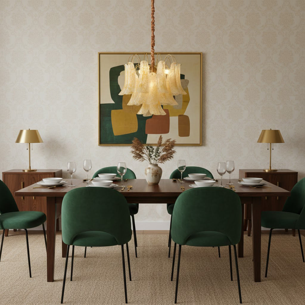 VANDERBILT MURANO CRYSTAL ILLUMINATION CEILING LIGHT