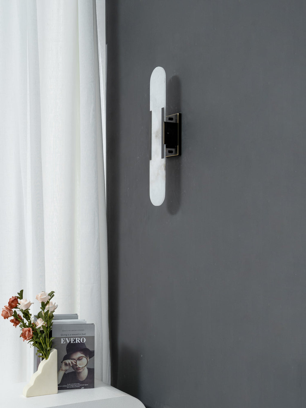 WINTHROP ALABASTER GEOMETRIC SCONCE