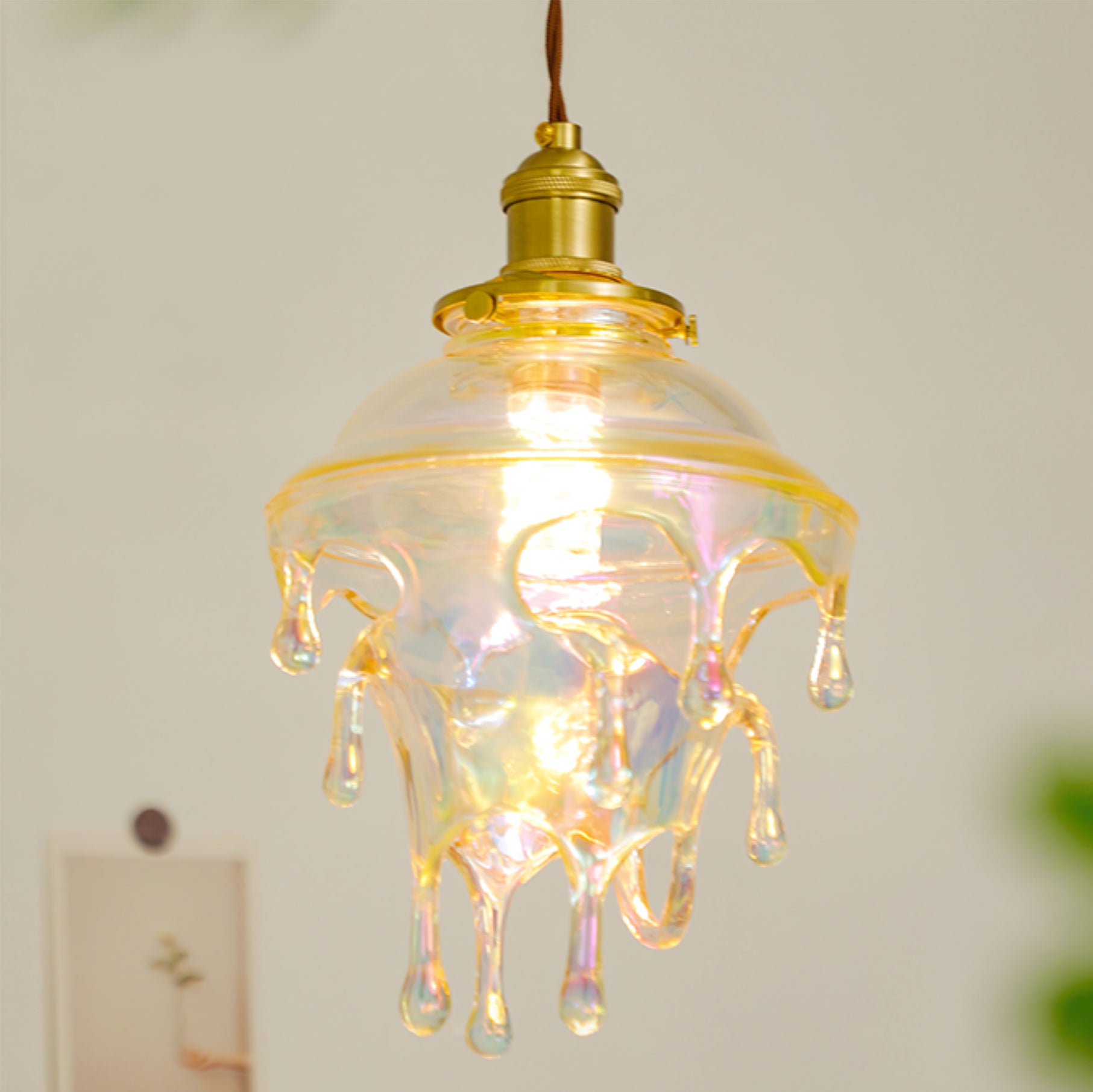 RIVERTIDE AQUA RESIN HANGING LANTERN