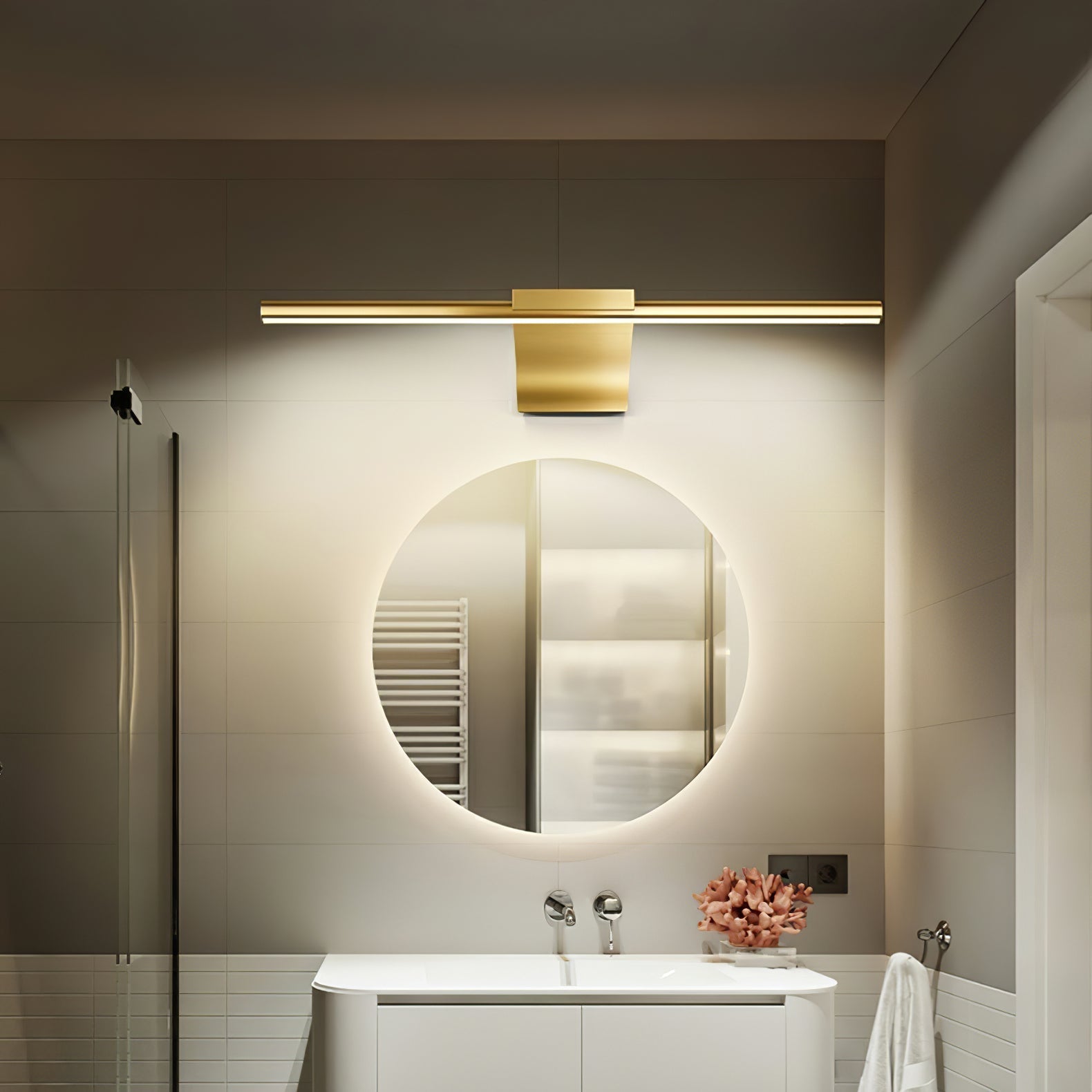 WINTHORPE METALLIC CURVED WALL SCONCE