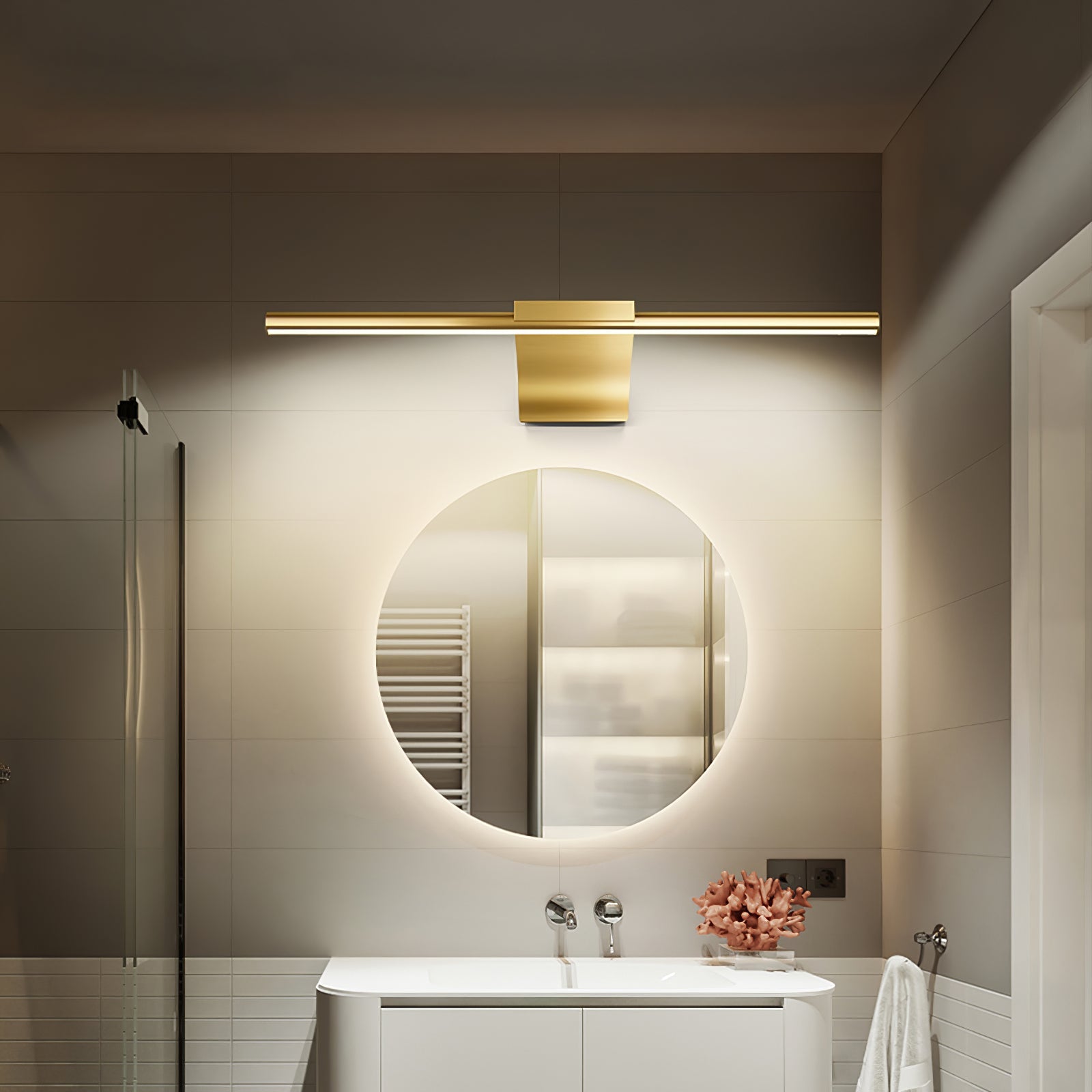 WINTHORPE METALLIC CURVED WALL SCONCE
