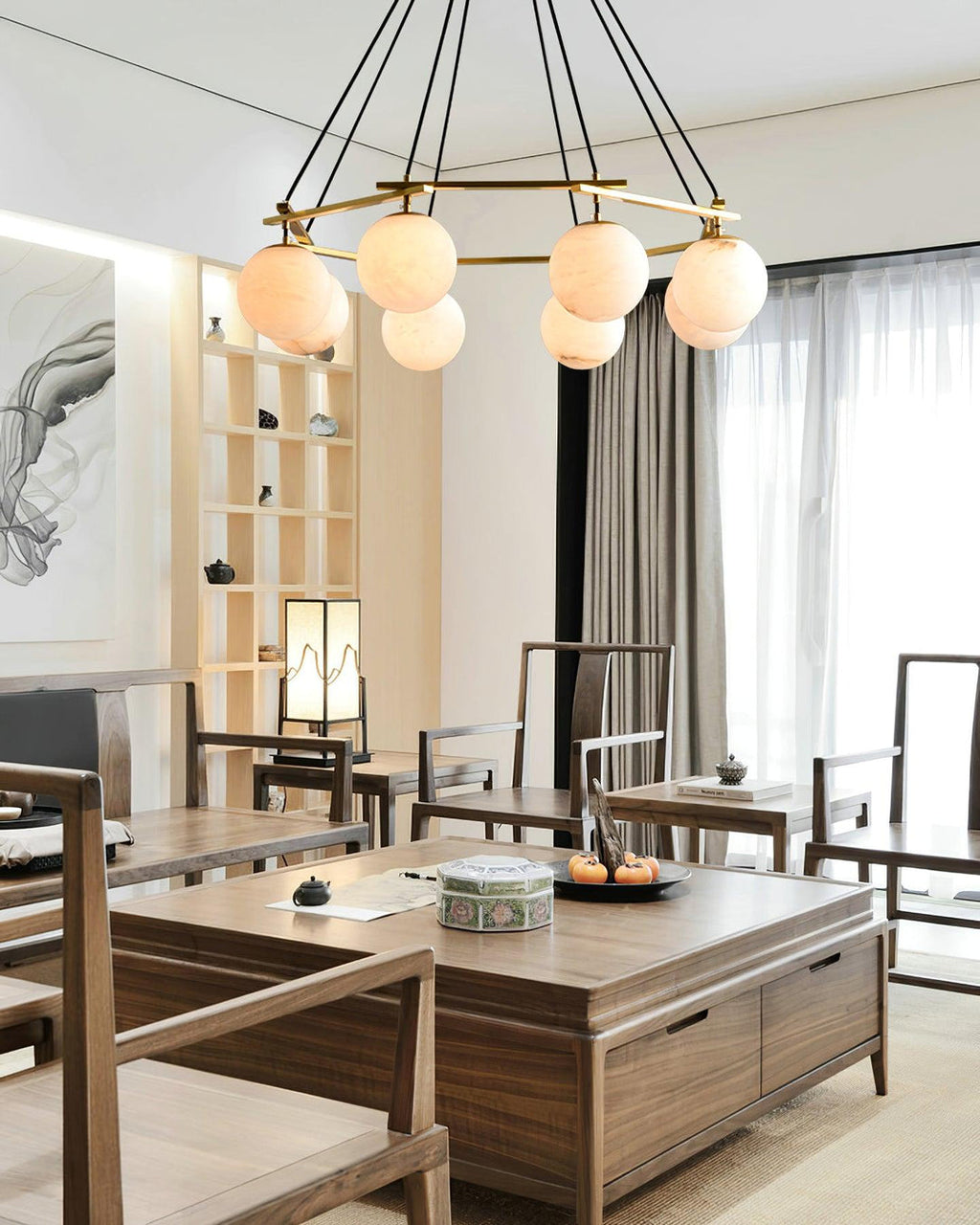 WINTHROP IVORY GLOW CEILING LANTERN