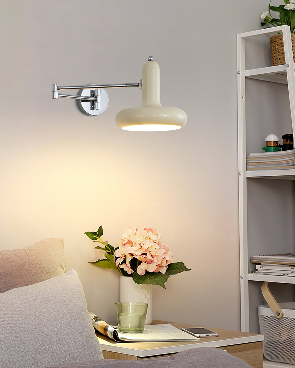 Thistledown Vintage Glass Wall Sconce