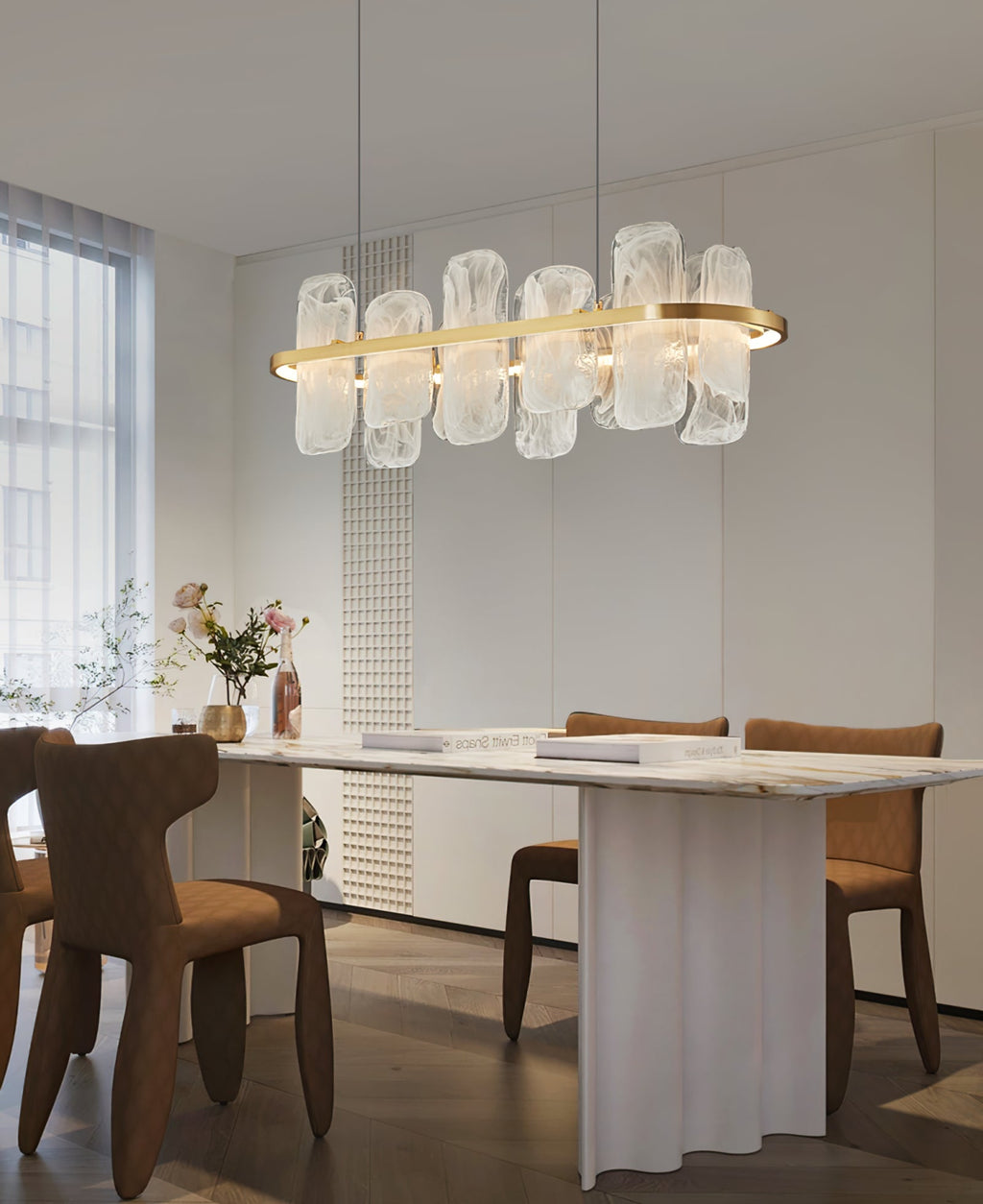RAVENSWORTH TAPERED CRYSTAL LUSTRE