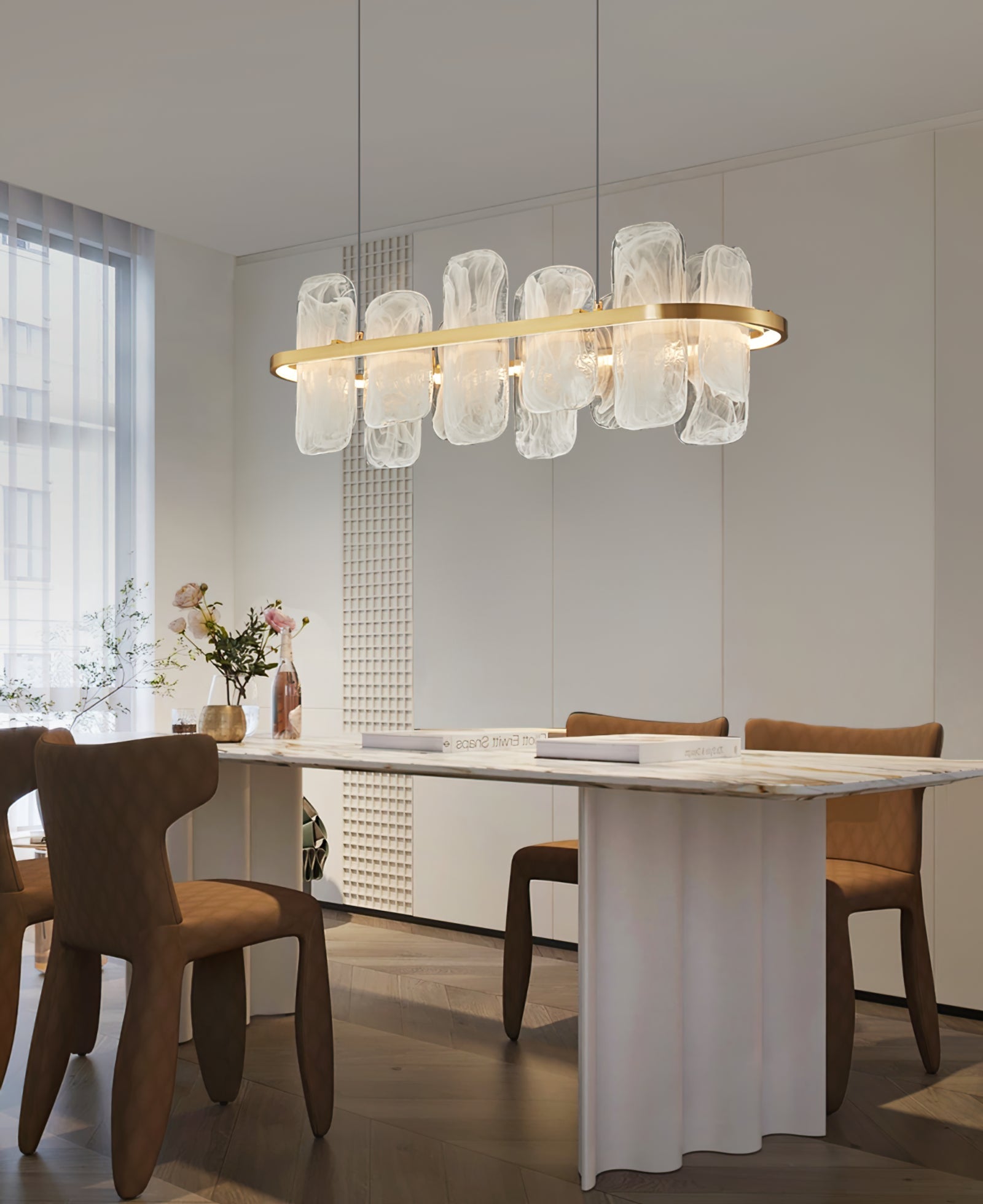 RAVENSWORTH TAPERED CRYSTAL LUSTRE