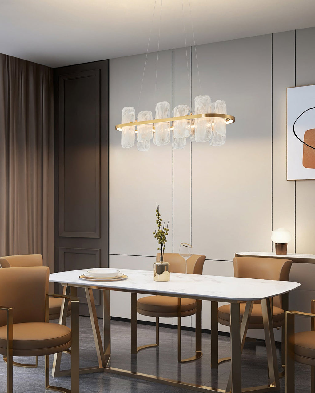 RAVENSWORTH TAPERED CRYSTAL LUSTRE