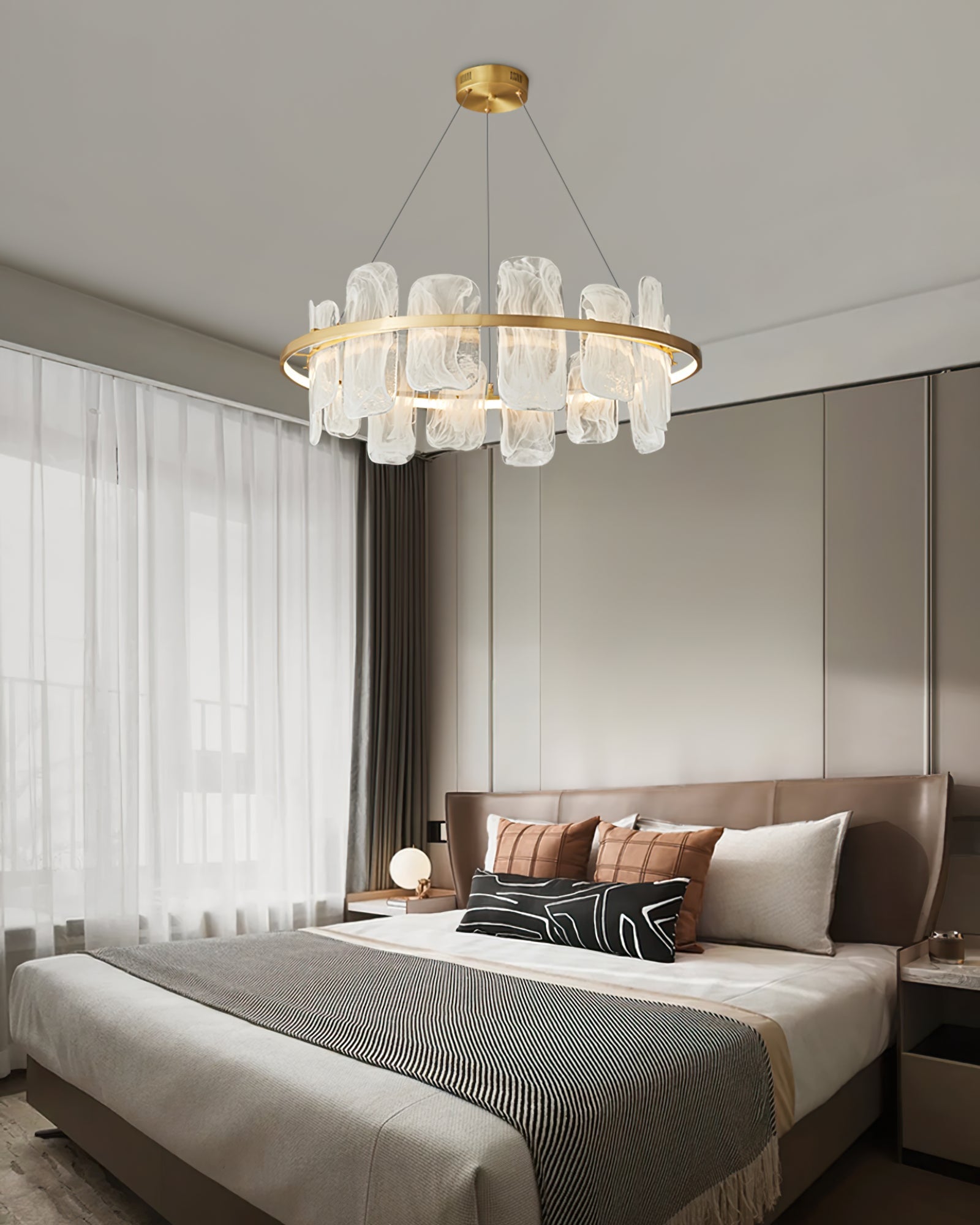 FENWICK CRYSTAL ORB CHANDELIER