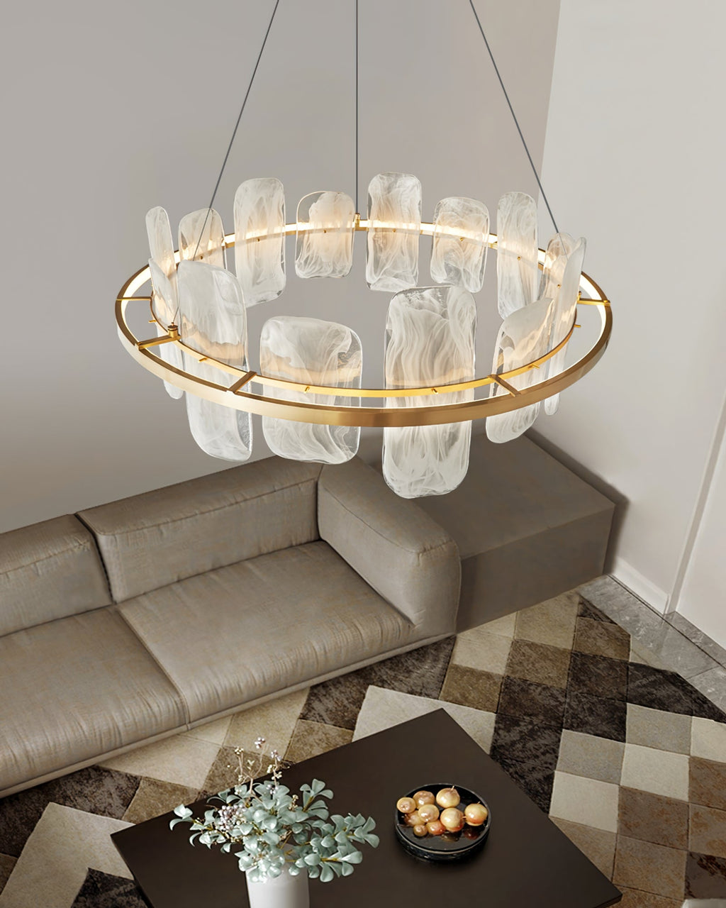 FENWICK CRYSTAL ORB CHANDELIER