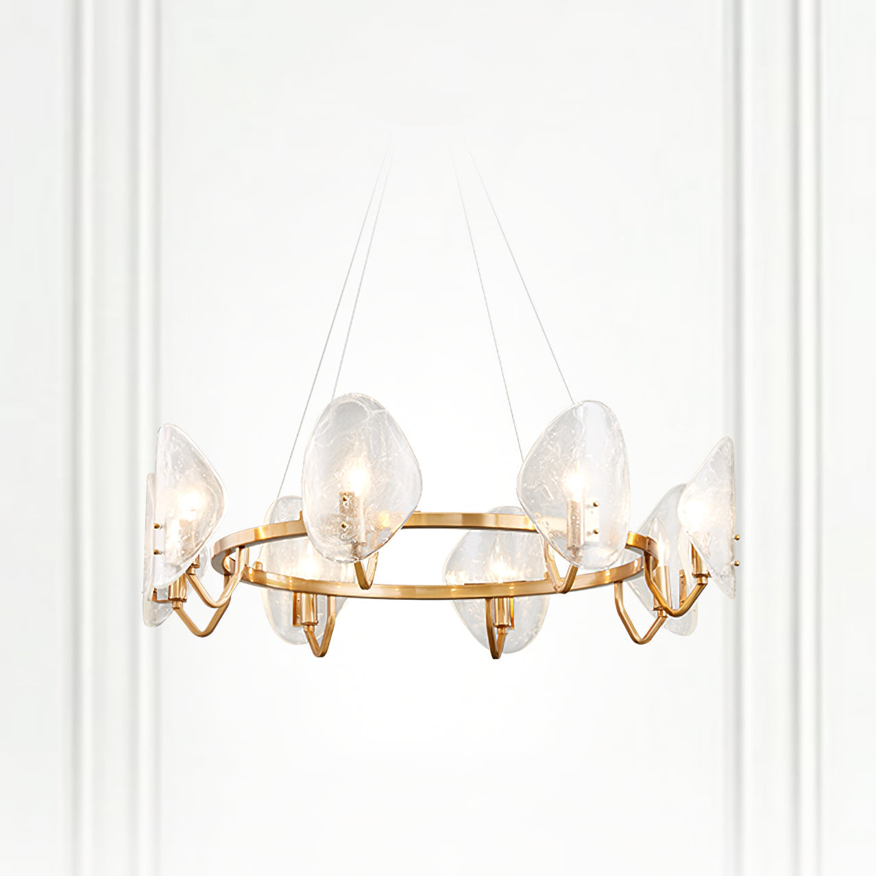 WINTHORPE CRYSTAL DROPLET CHANDELIER