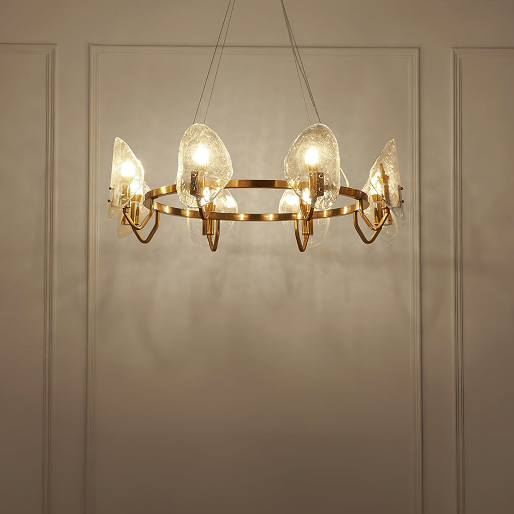 WINTHORPE CRYSTAL DROPLET CHANDELIER