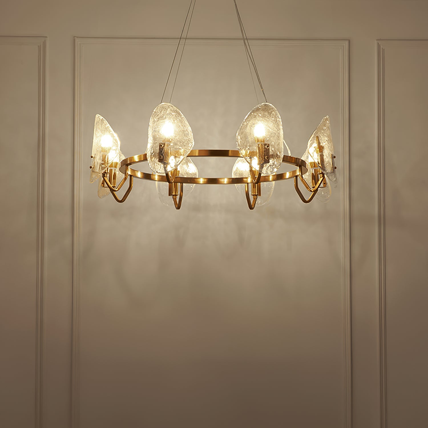 WINTHORPE CRYSTAL DROPLET CHANDELIER