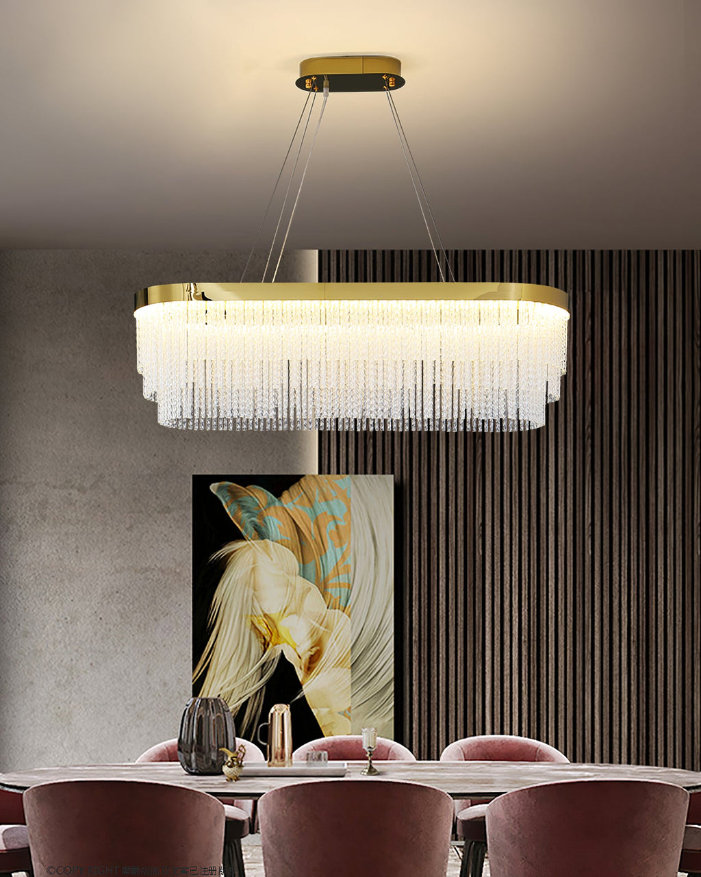 RAVENHALL CRYSTAL DROPLET CHANDELIER