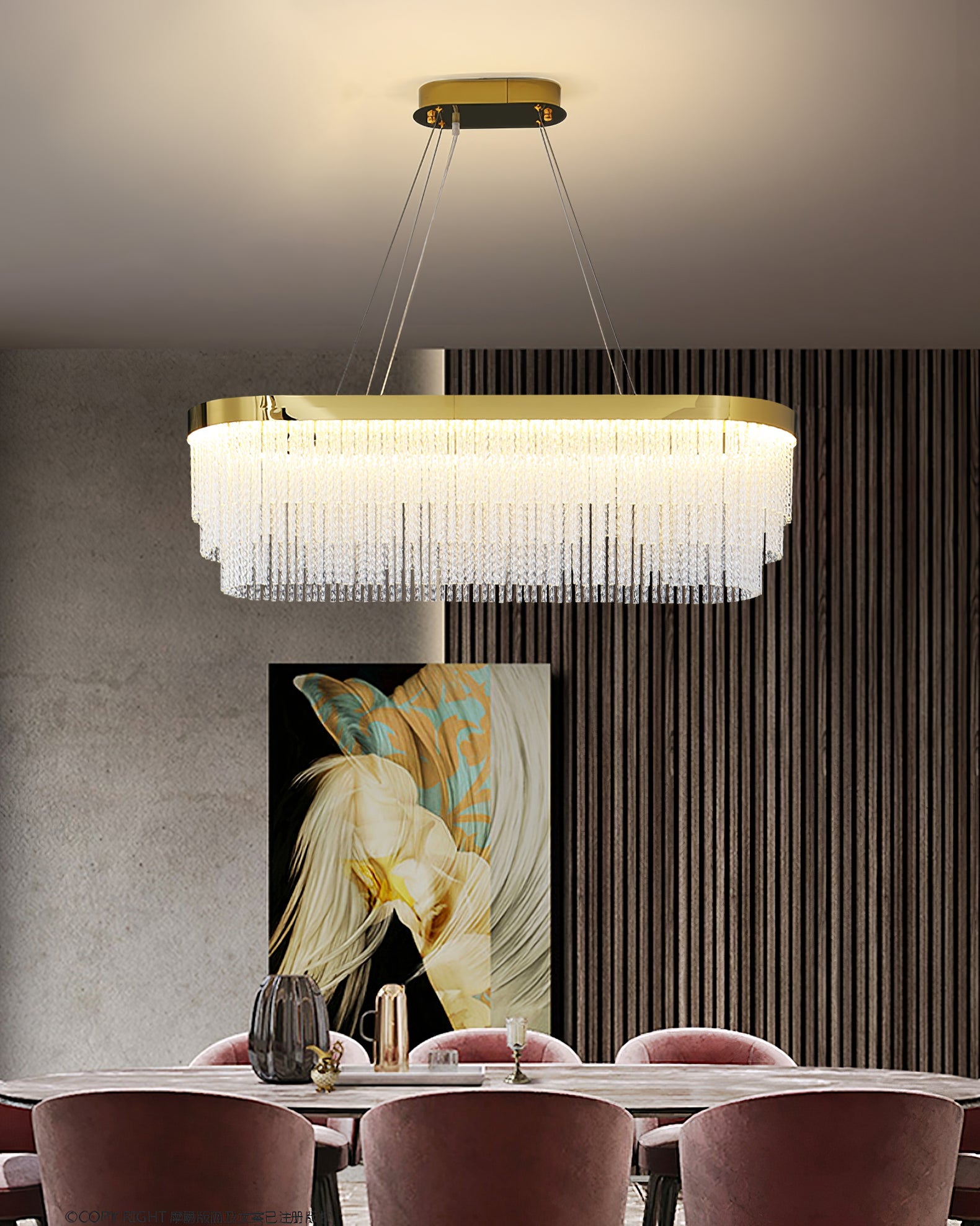 RAVENHALL CRYSTAL DROPLET CHANDELIER